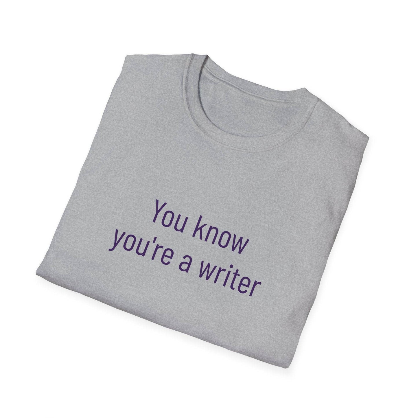 Inspirational Unisex Softstyle T-Shirt - 'You Know' Philosophical Design - The Dreamer's Bookshop.