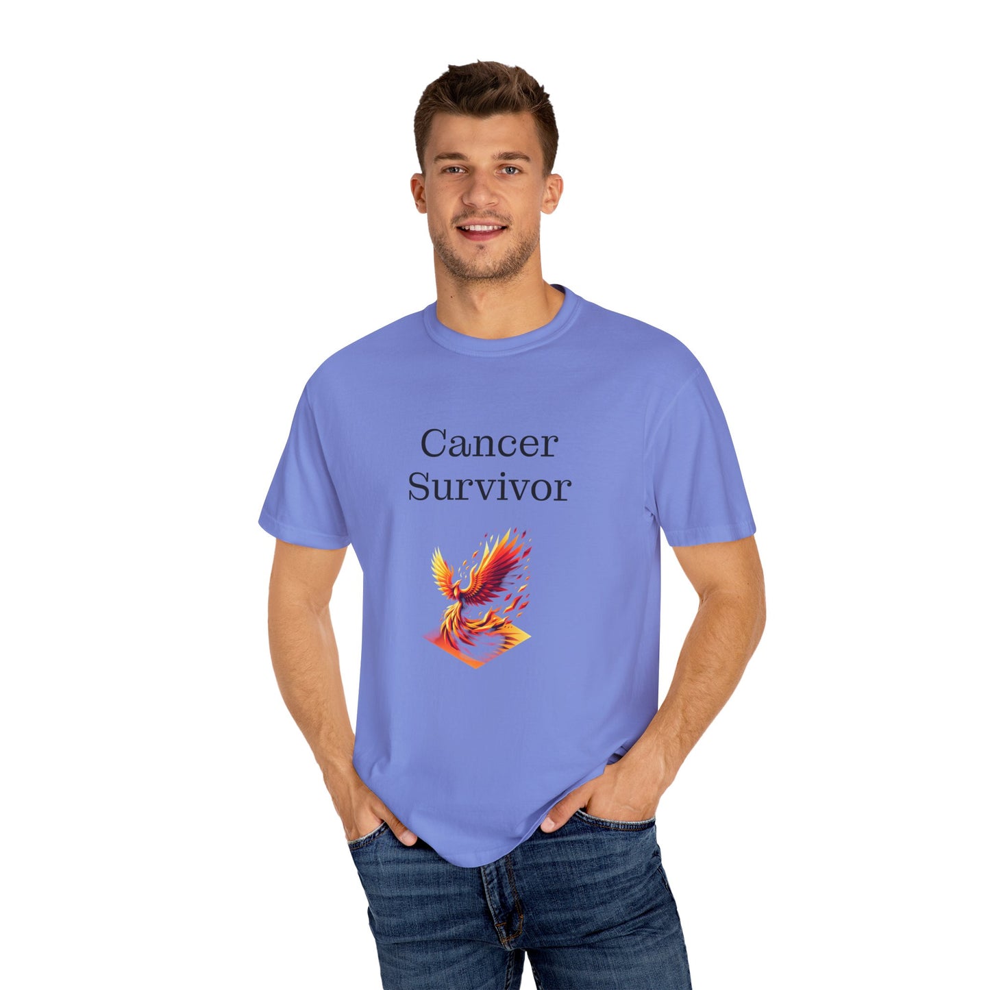 Cancer Survivor Unisex Garment-Dyed T-shirt - Inspirational Motivational Tee