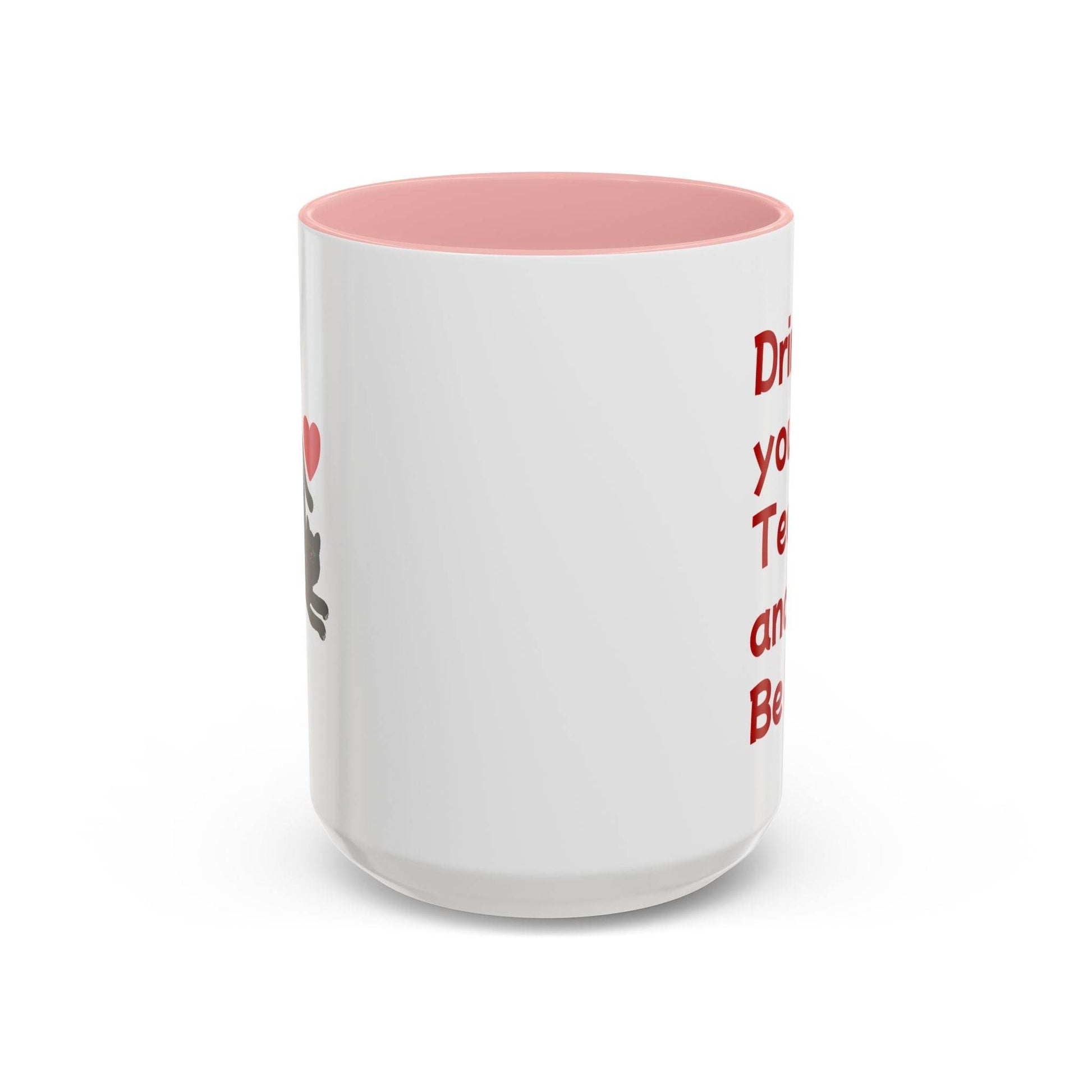 Cute Cat Love Tea Mug - 11 & 15oz Drink and be Nice - The Dreamer's Bookshop.