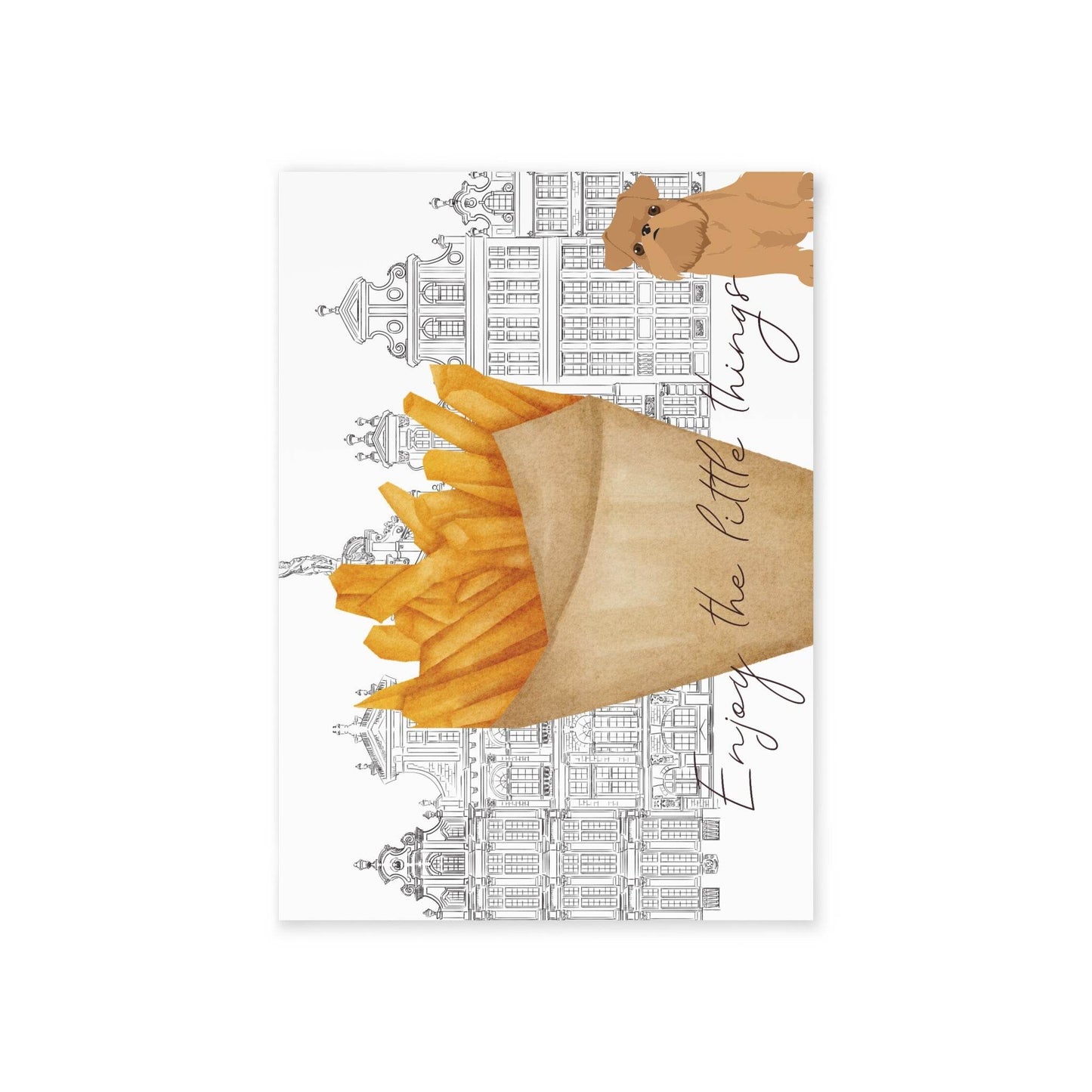 The Dreamer's Bookshop "Belgian Fries" Enjoy the Little Things Card - The Dreamer's Bookshop.