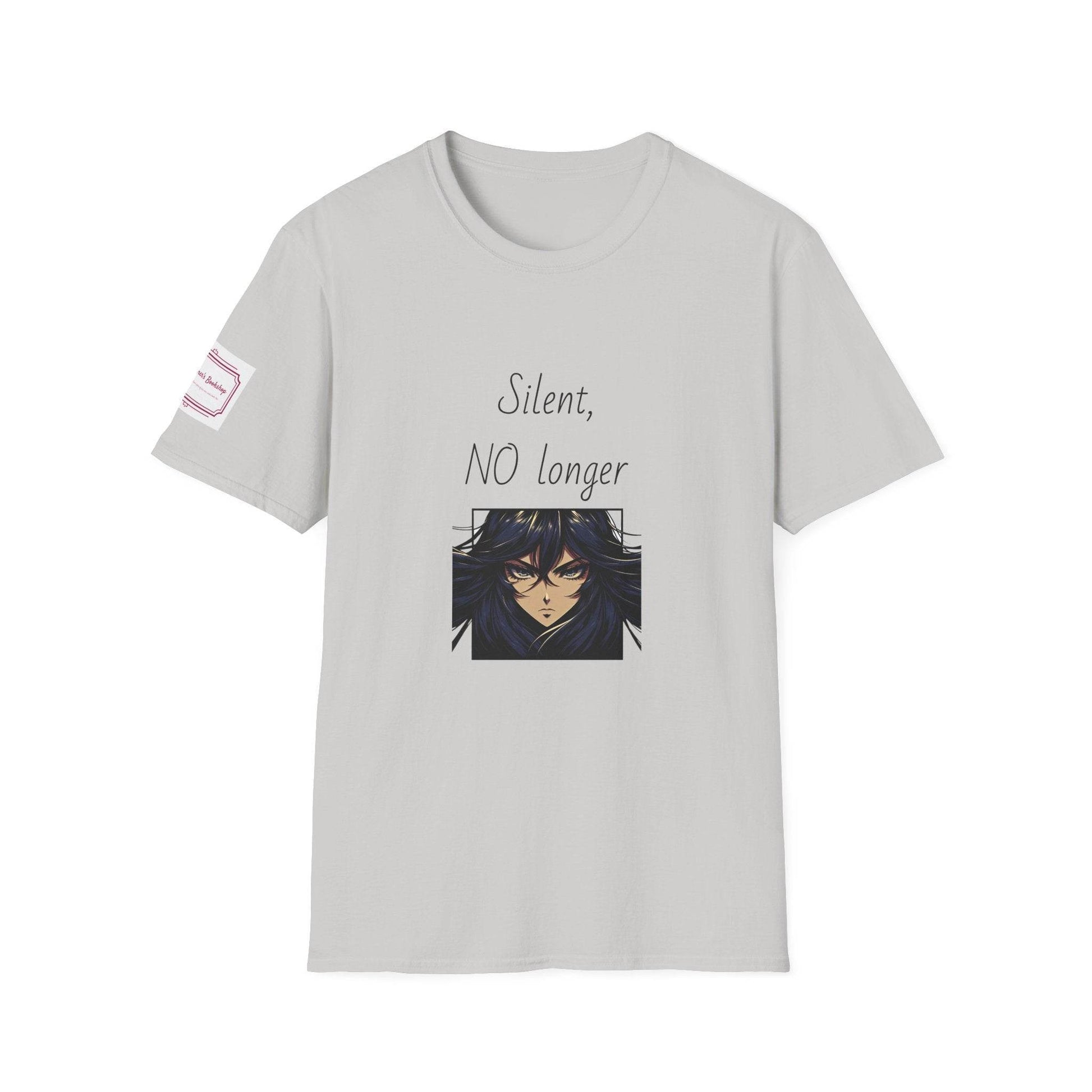 Fierce Survivor Unisex Softstyle T-Shirt - 'Silent, NO longer' - The Dreamer's Bookshop.