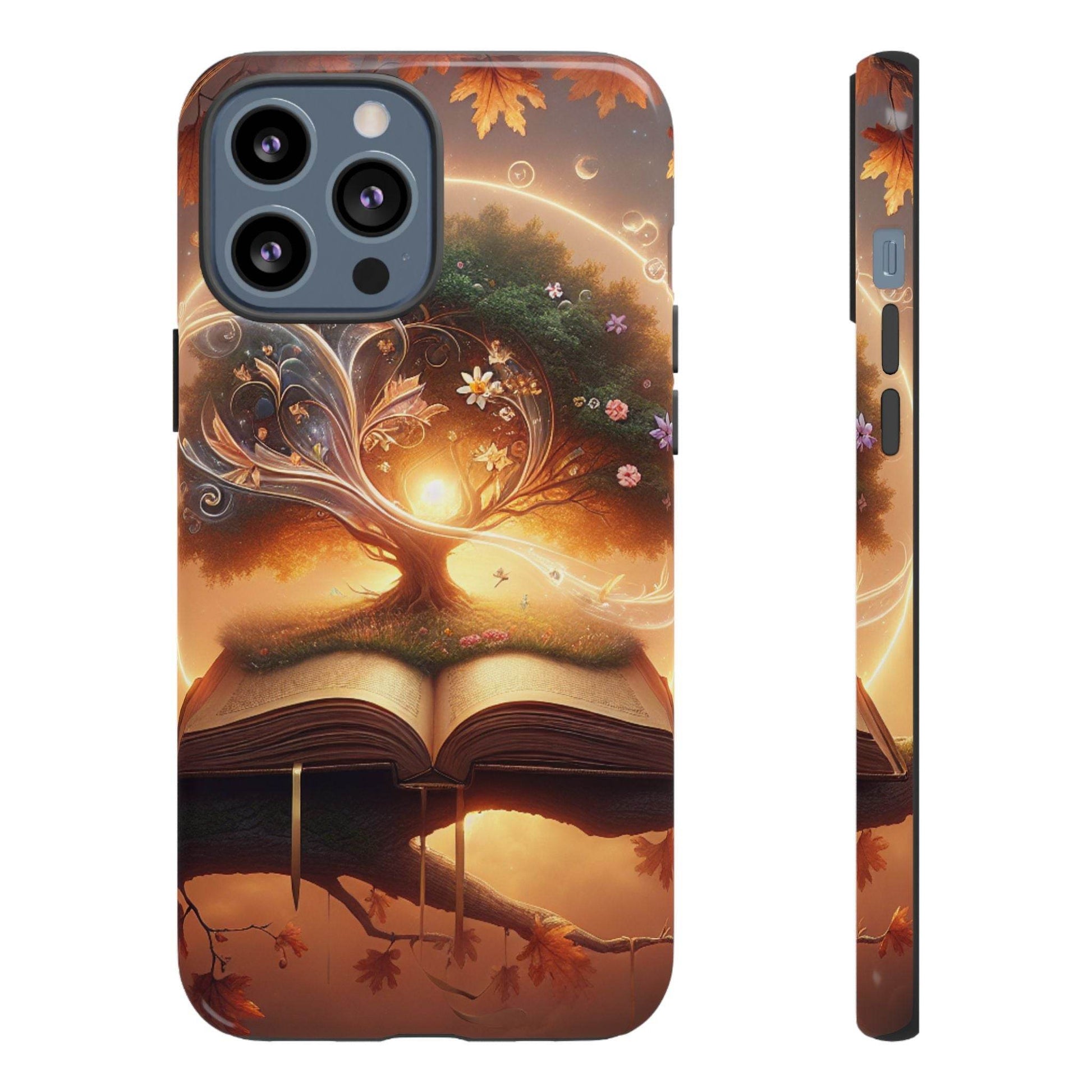 Nature-Inspired iPhone & Samsung Phone Case with Tree of Life Design - The Dreamer's Bookshop.