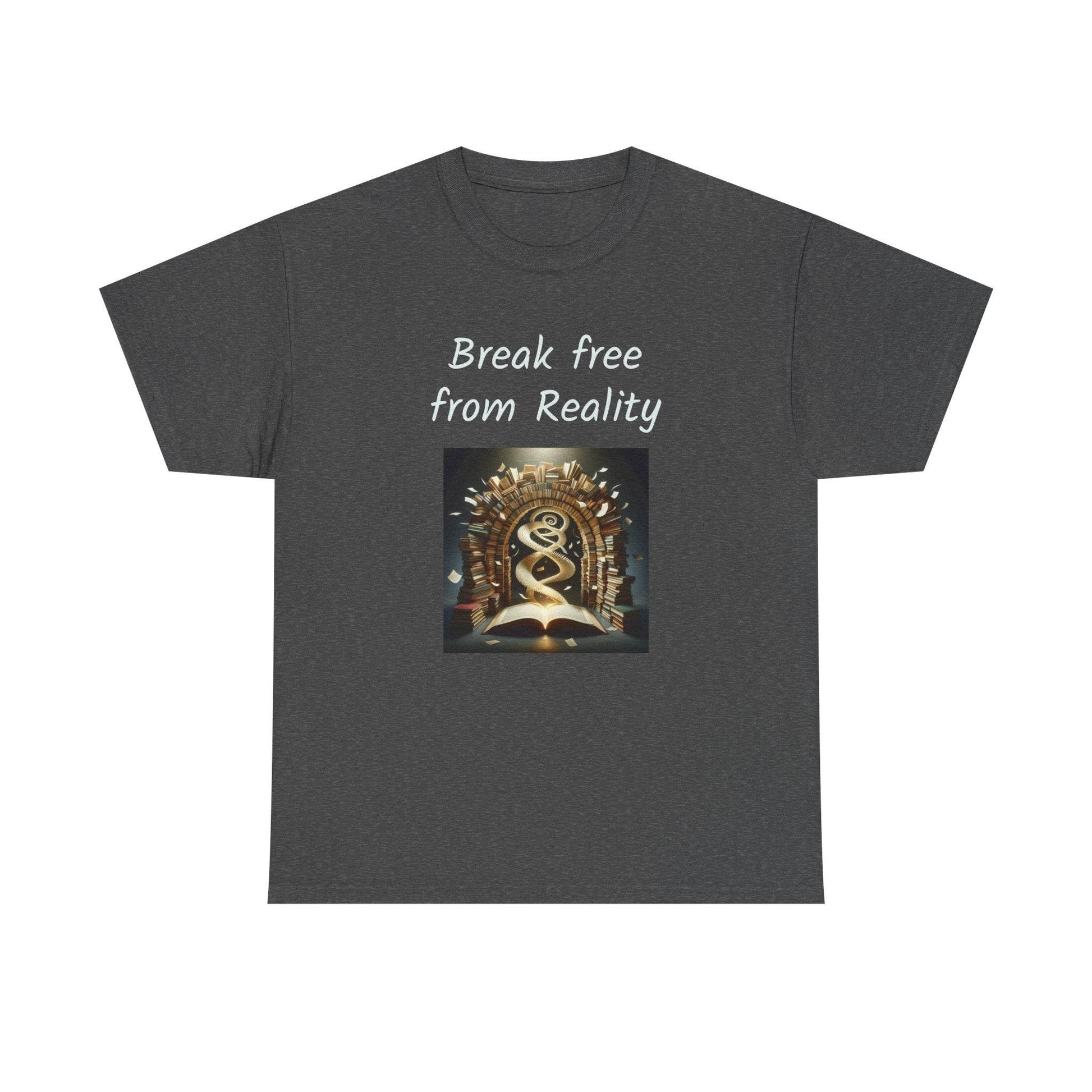 Break Free - Graphic Tee - Unisex Heavy Cotton T-Shirt - Book Lovers - The Dreamer's Bookshop.
