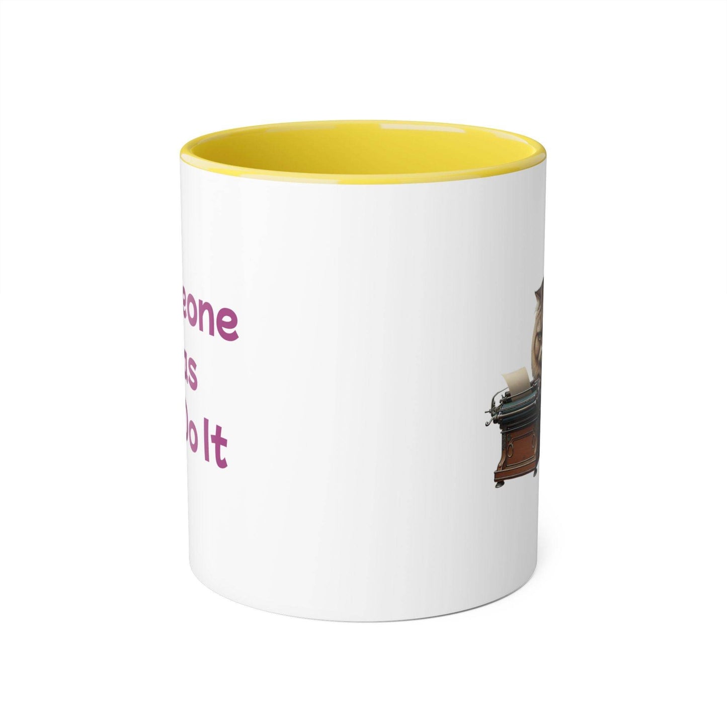 Funny Writer Cat Accent Mug - 11oz Coffee Cup for Book Lovers - The Dreamer's Bookshop.