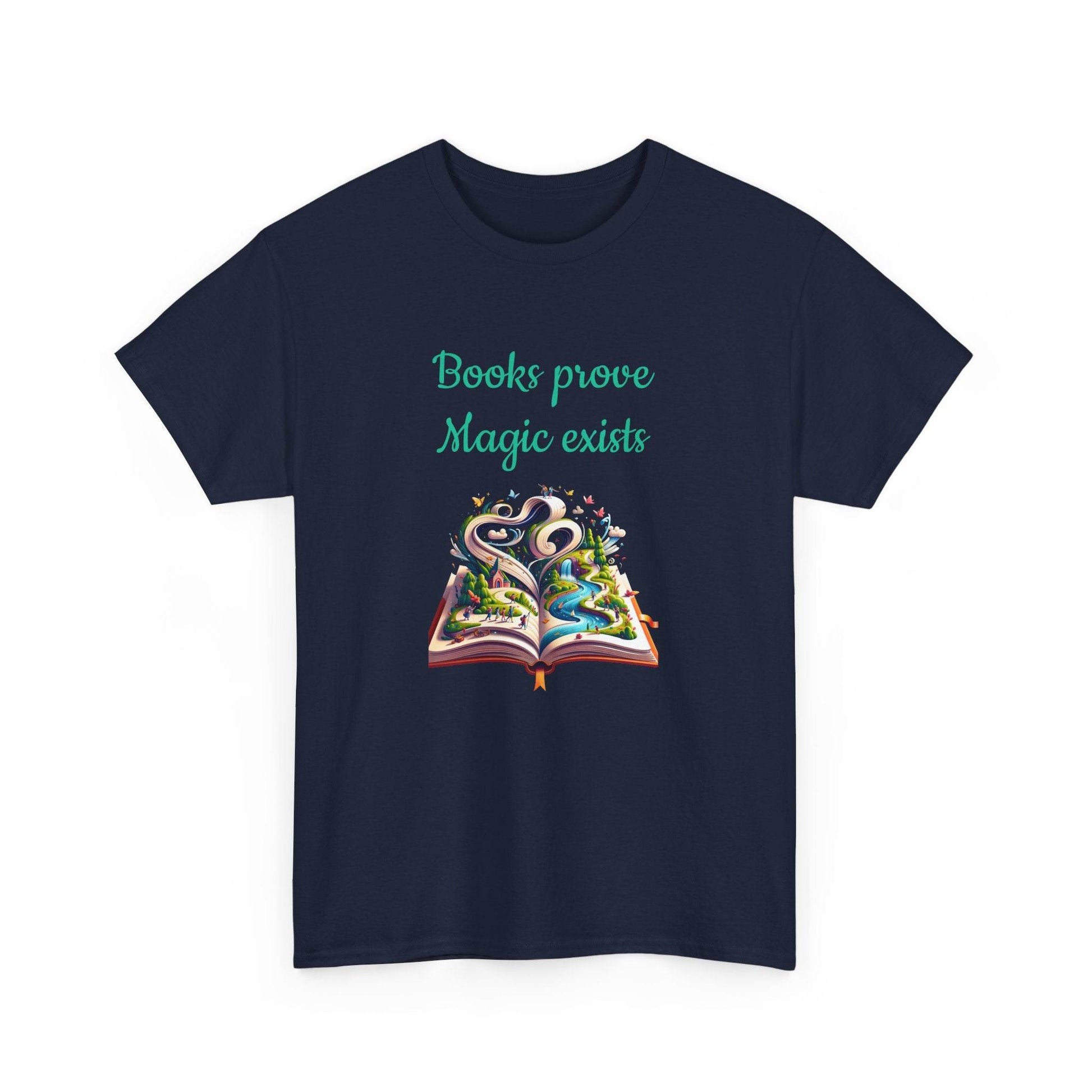 Magic Exists -A Unisex Heavy Cotton Tee - Perfect Gift for Book Lovers - The Dreamer's Bookshop.
