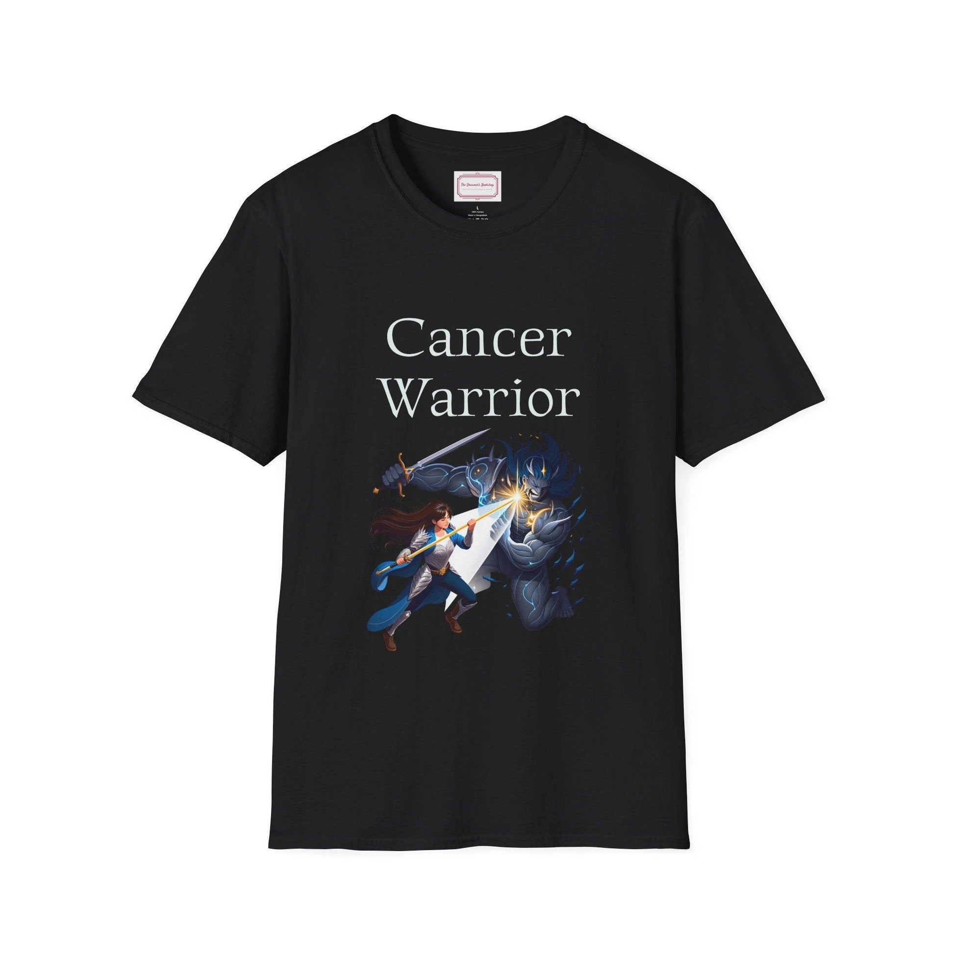 Cancer Warrior Unisex Softstyle T-Shirt - Embrace Your Battles - The Dreamer's Bookshop.
