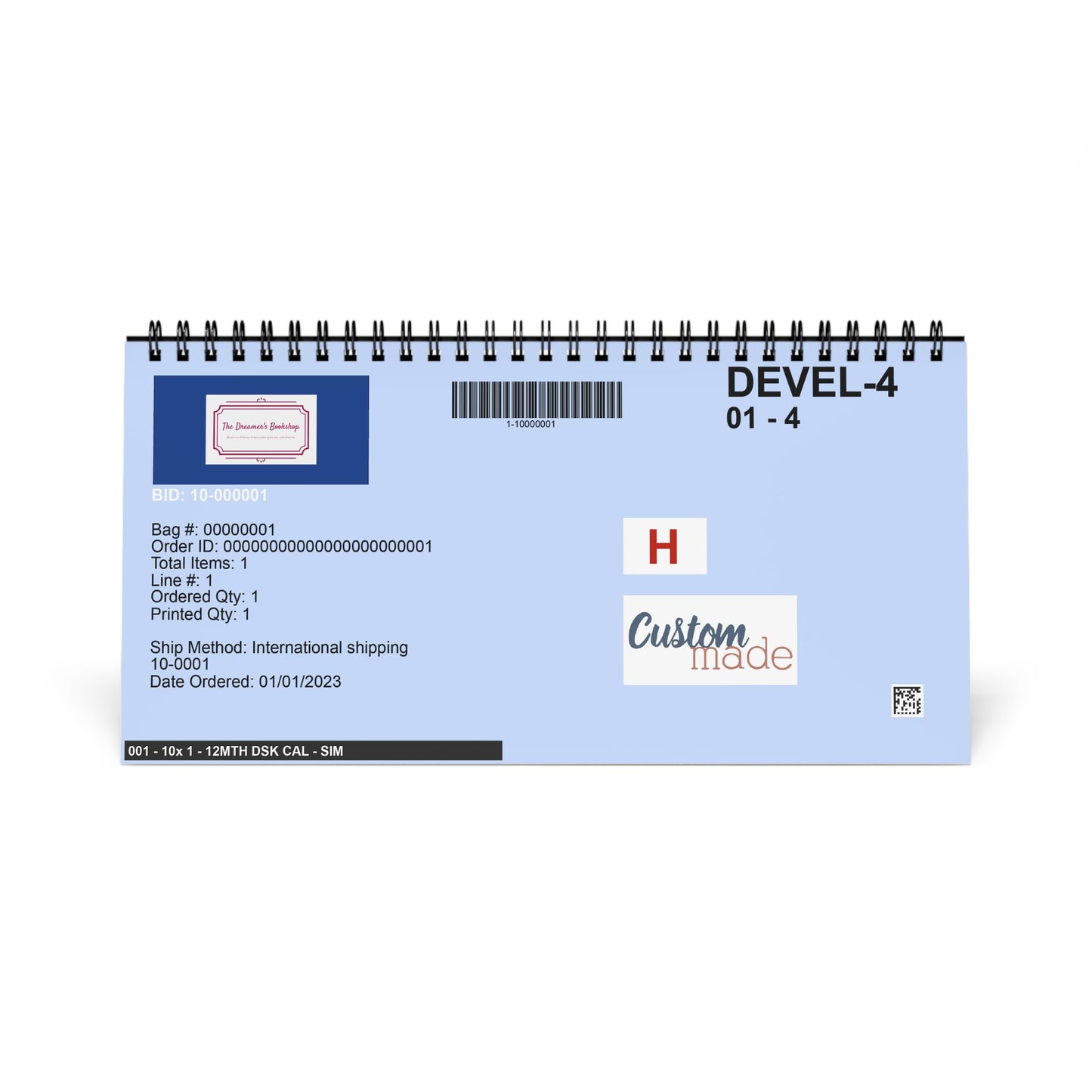 2026 Desktop Calendar – Inspirational Quotes & Monthly Grid