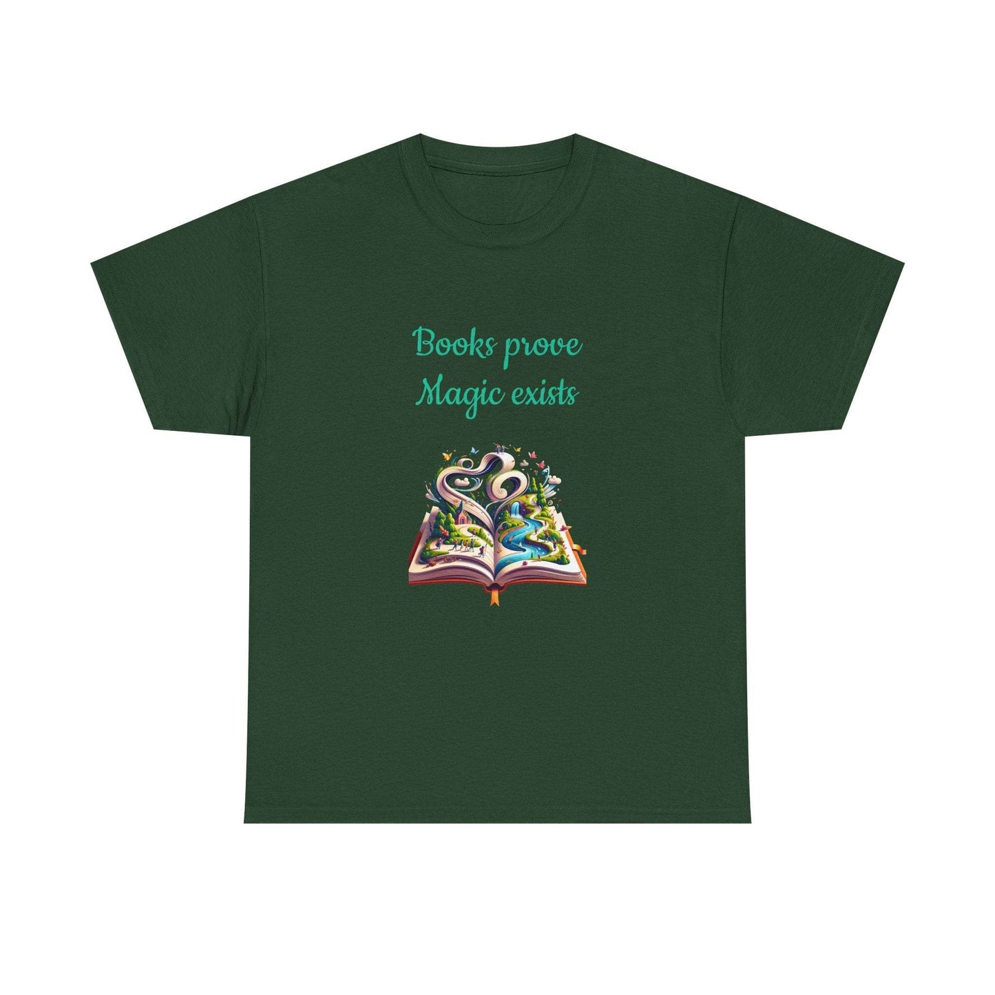 Magic Exists -A Unisex Heavy Cotton Tee - Perfect for Book Lovers - The Dreamer's Bookshop.