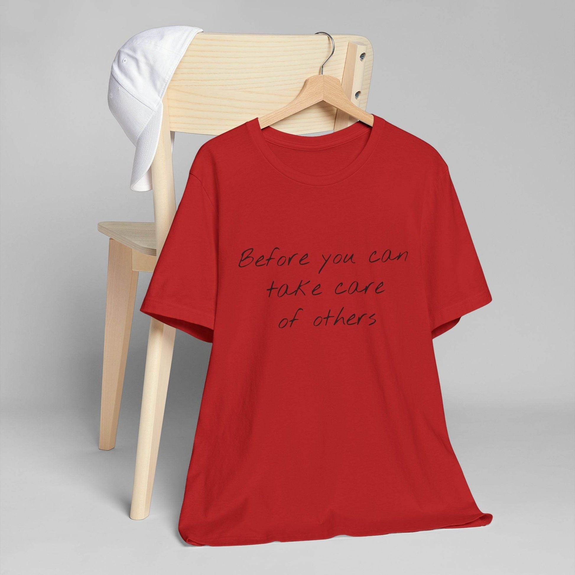Unisex Jersey T-Shirt - 'Take Care' Inspirational - The Dreamer's Bookshop.