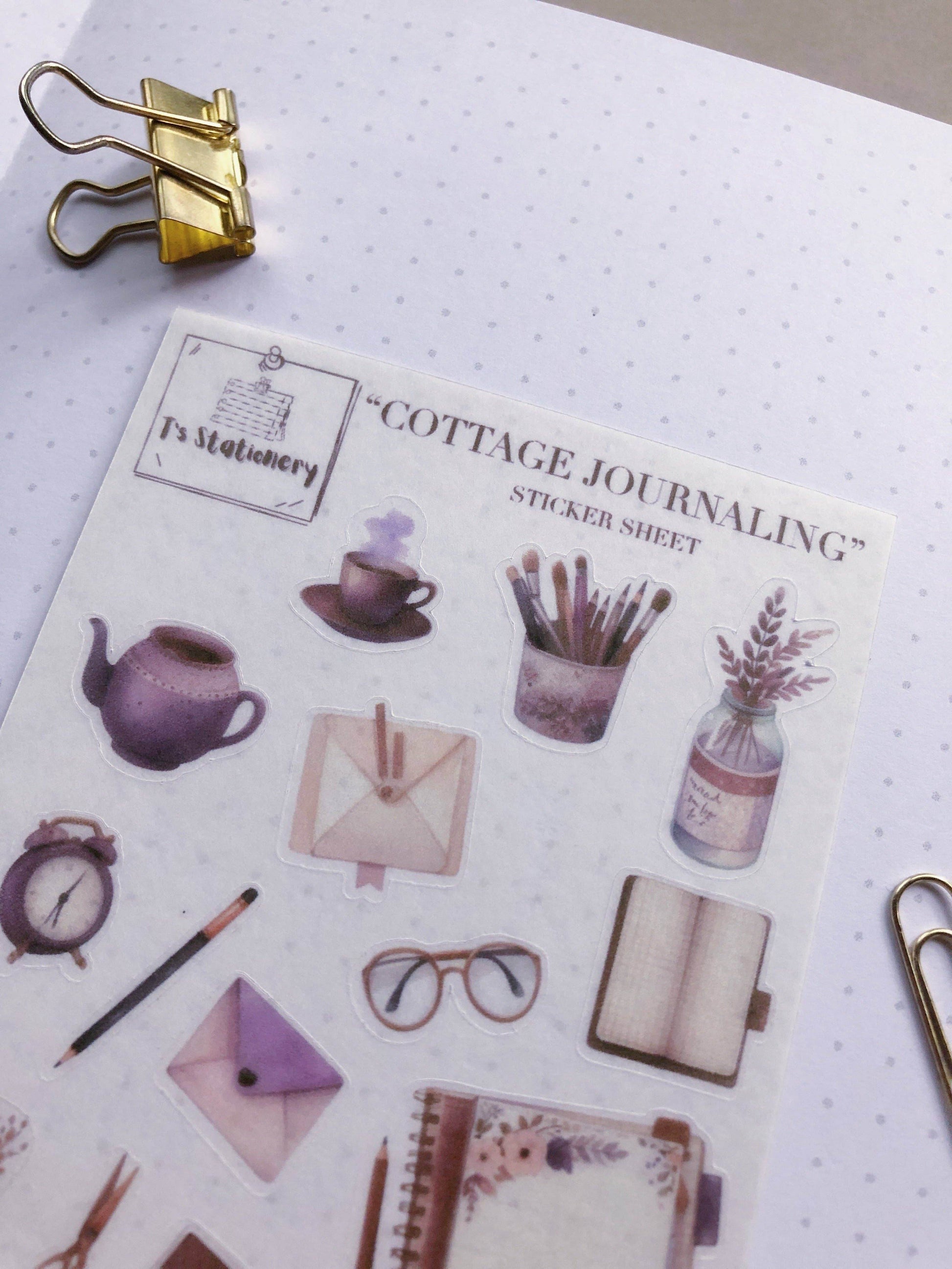 T's Stationery - Washi-stickervel „Cottage Journaling” - The Dreamer's Bookshop.