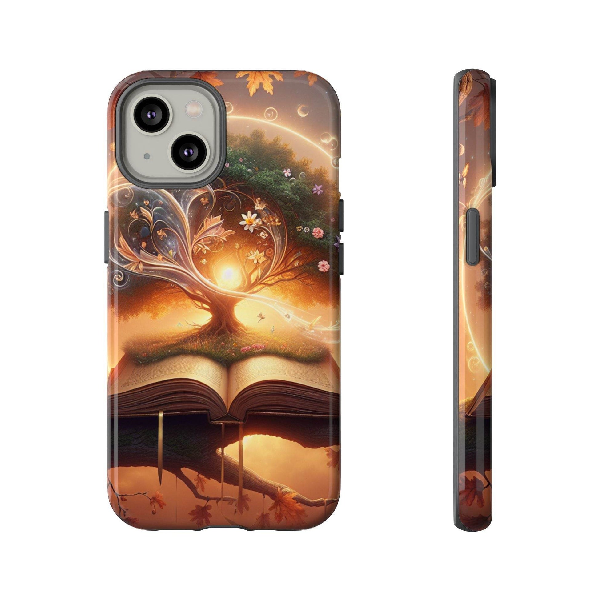 Nature-Inspired iPhone & Samsung Phone Case with Tree of Life Design - The Dreamer's Bookshop.