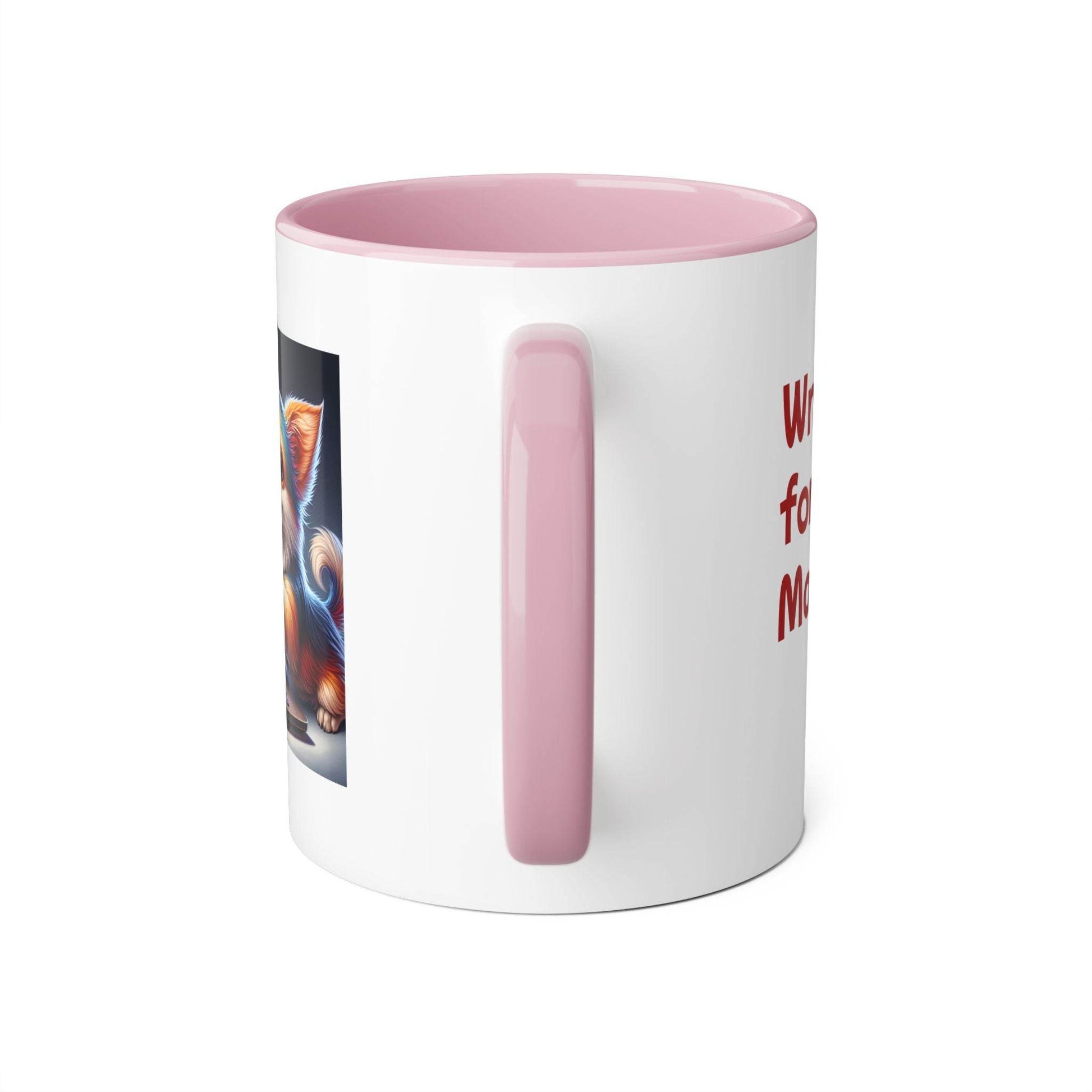 Funny Dog Writer Accent Mug - 11oz Coffee Cup for Book Lovers - The Dreamer's Bookshop.