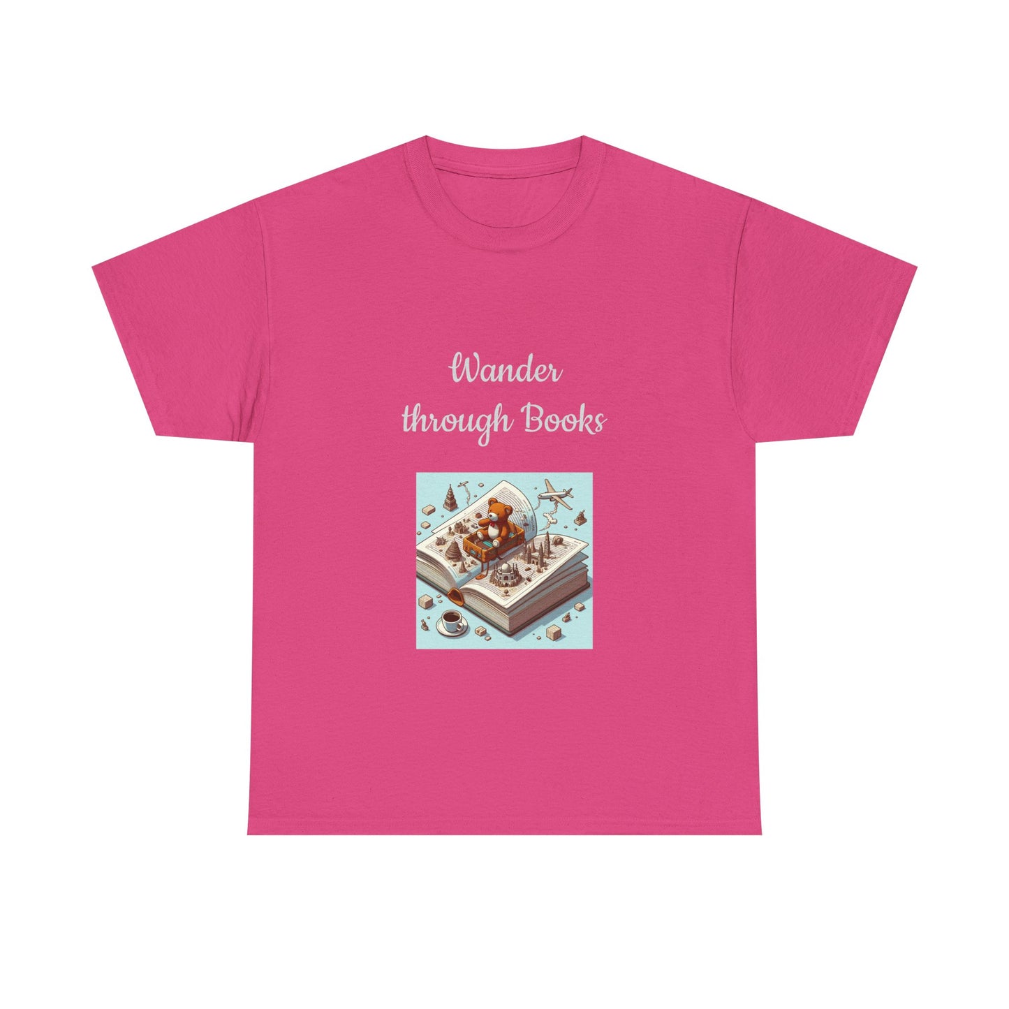Book Lover's Unisex Heavy Cotton Tee - "Wander" - The Dreamer's Bookshop.
