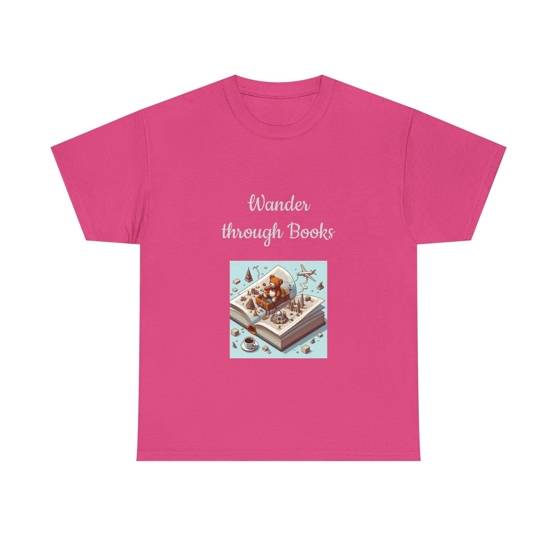 Book Lover's Unisex Heavy Cotton Tee - "Wander" - The Dreamer's Bookshop.