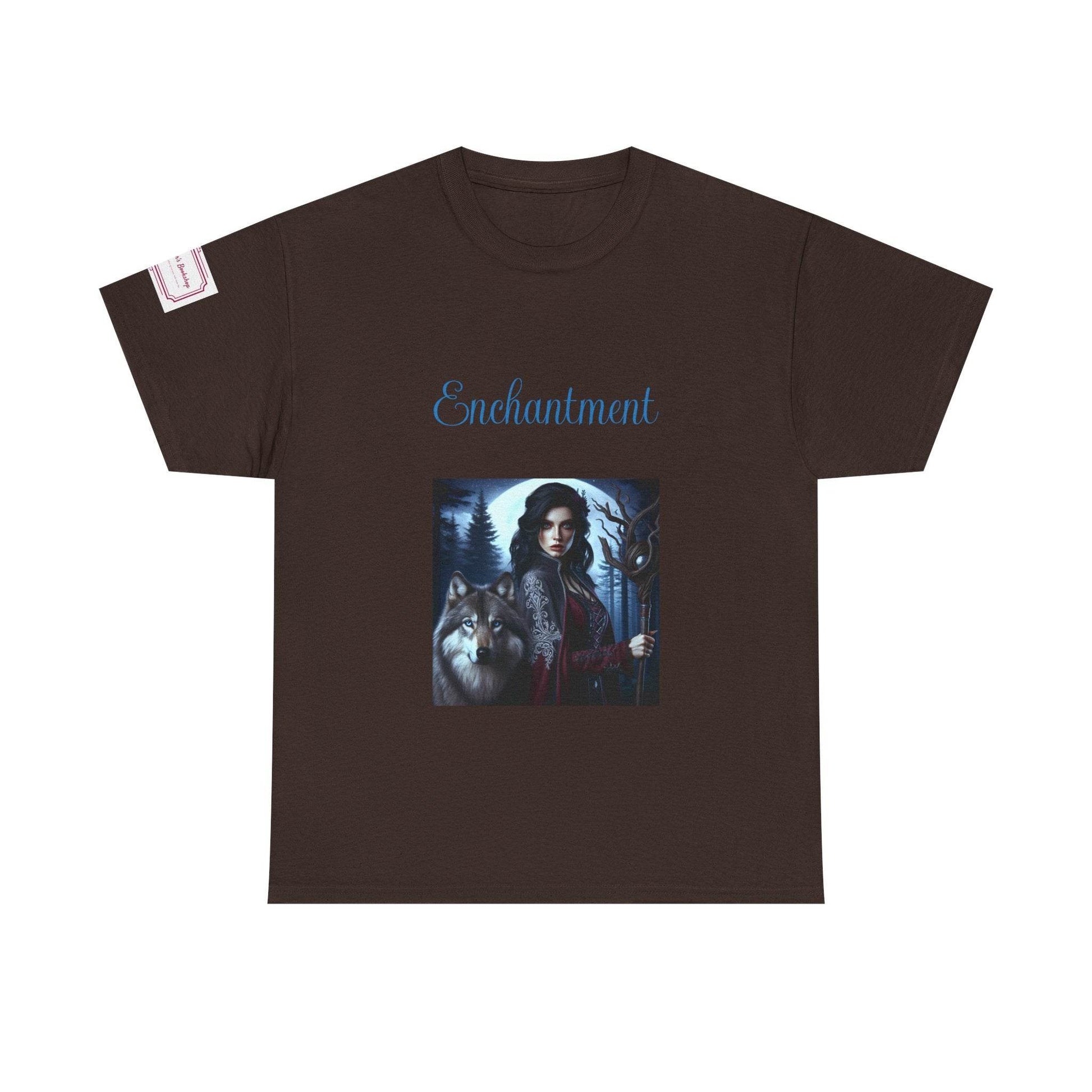 Enchanting Wolf Graphic Unisex Heavy Cotton Tee - The Dreamer's Bookshop.