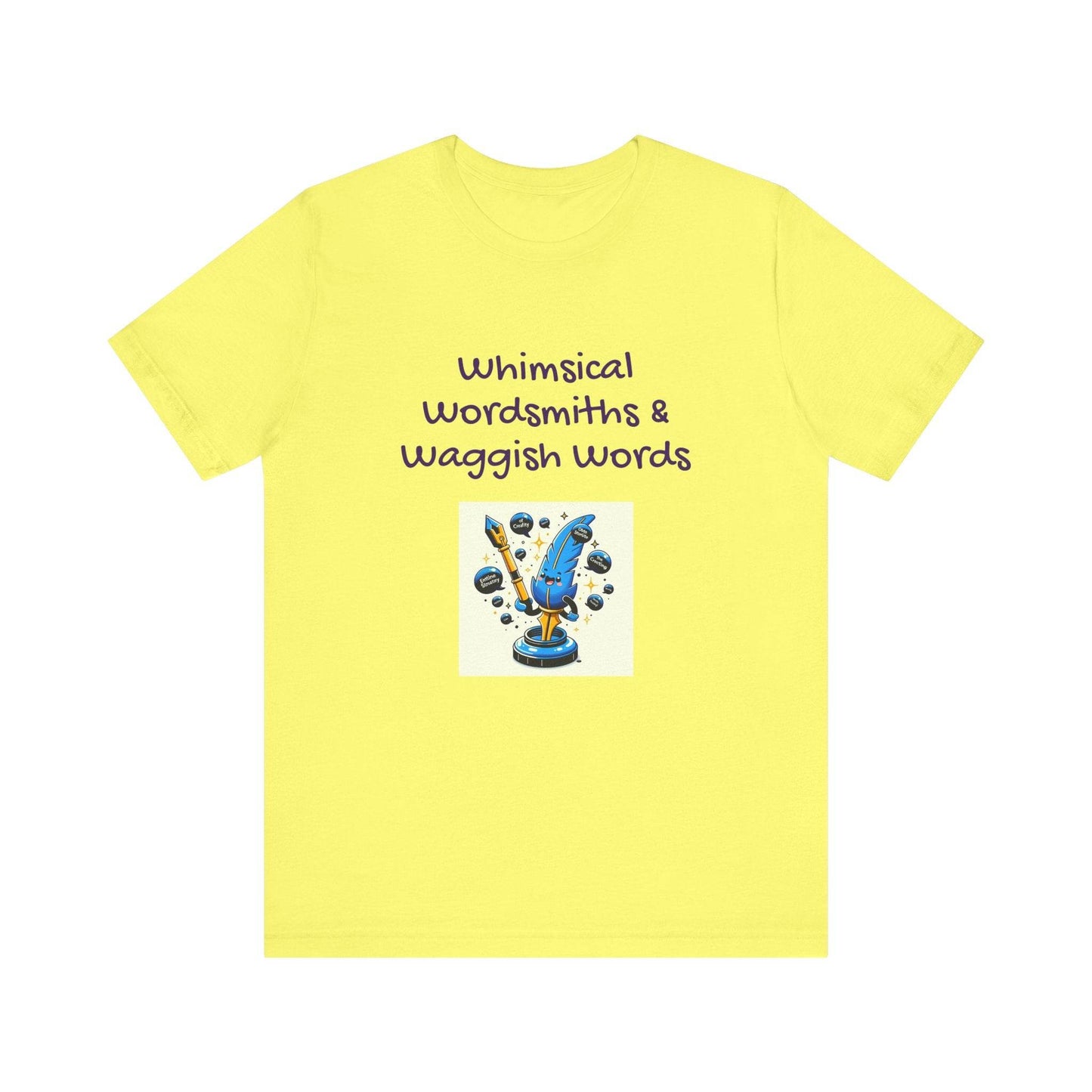 Whimsical Wordsmith Unisex Jersey Tee - Fun Graphic for Writers & Word Lovers - The Dreamer's Bookshop.