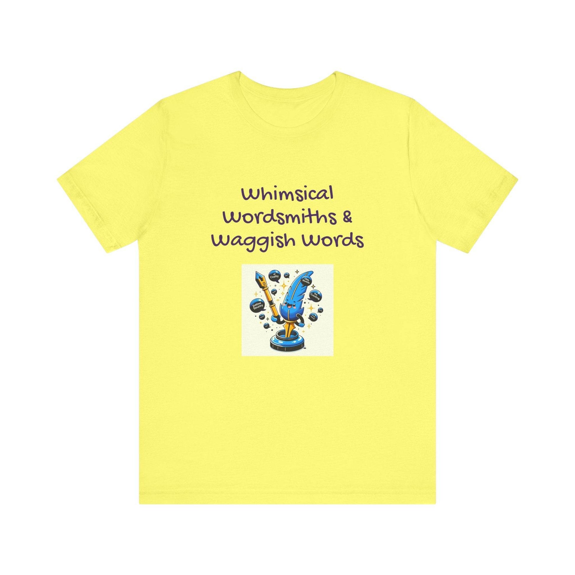Whimsical Wordsmith Unisex Jersey Tee - Fun Graphic for Writers & Word Lovers - The Dreamer's Bookshop.