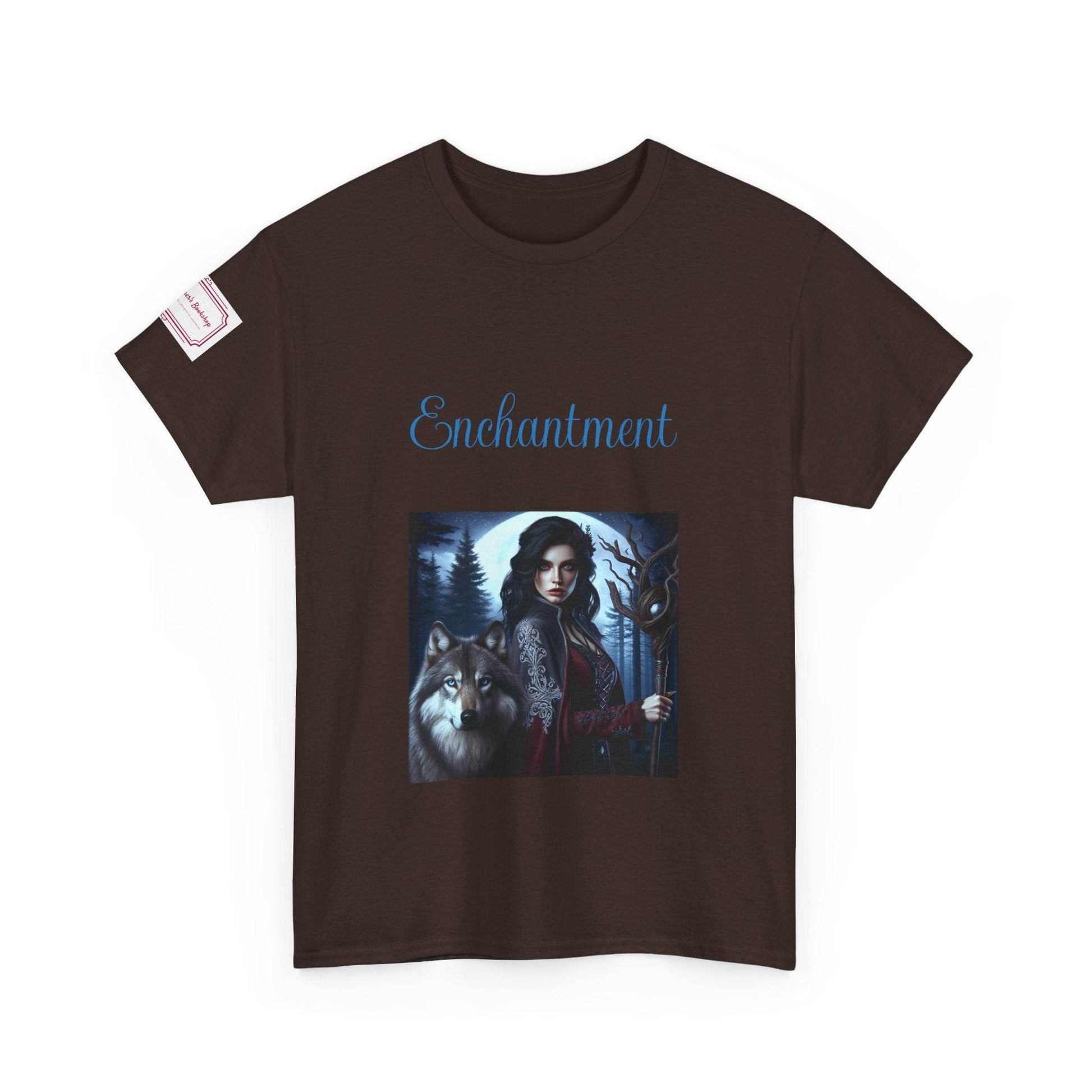 Enchanting Wolf Graphic Unisex Heavy Cotton Tee - The Dreamer's Bookshop.