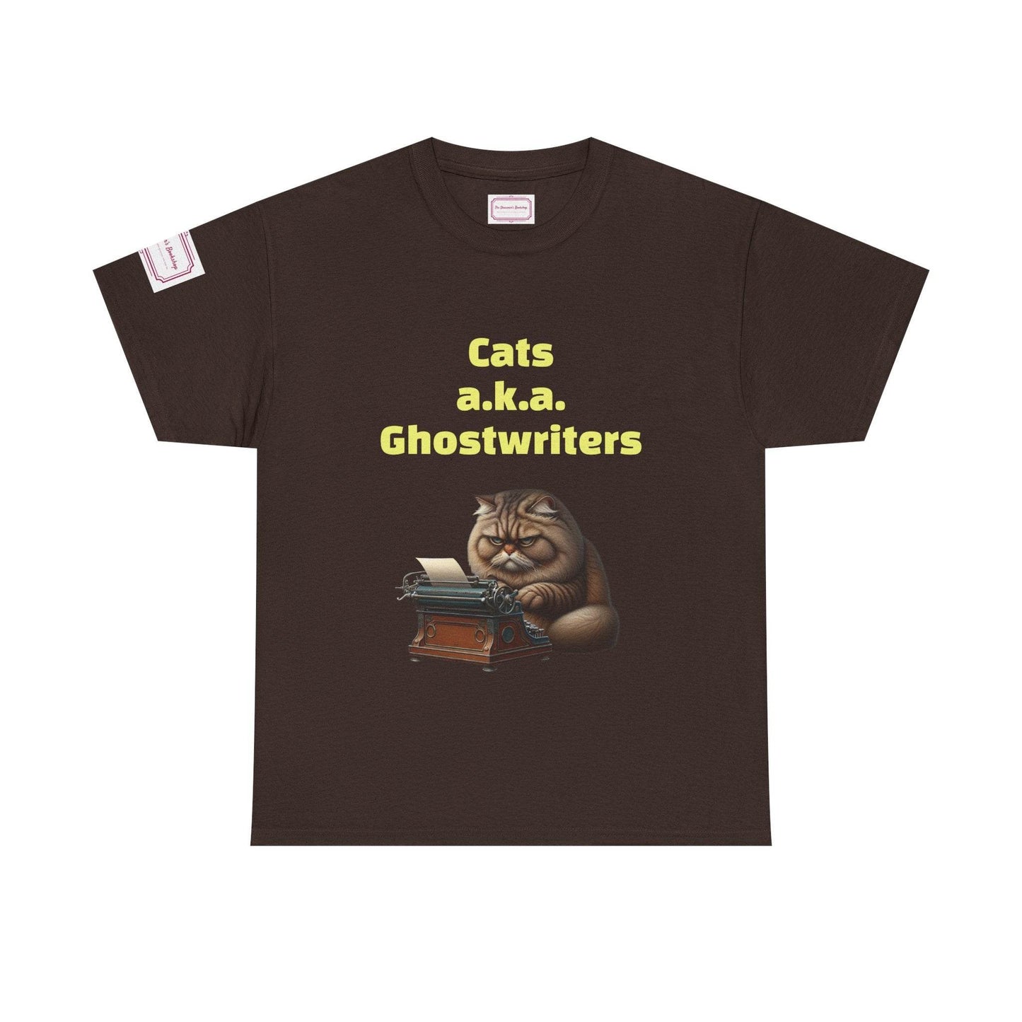 Cats Ghostwriters - Unisex Heavy Cotton Tee - Perfect for Book Lovers - The Dreamer's Bookshop.