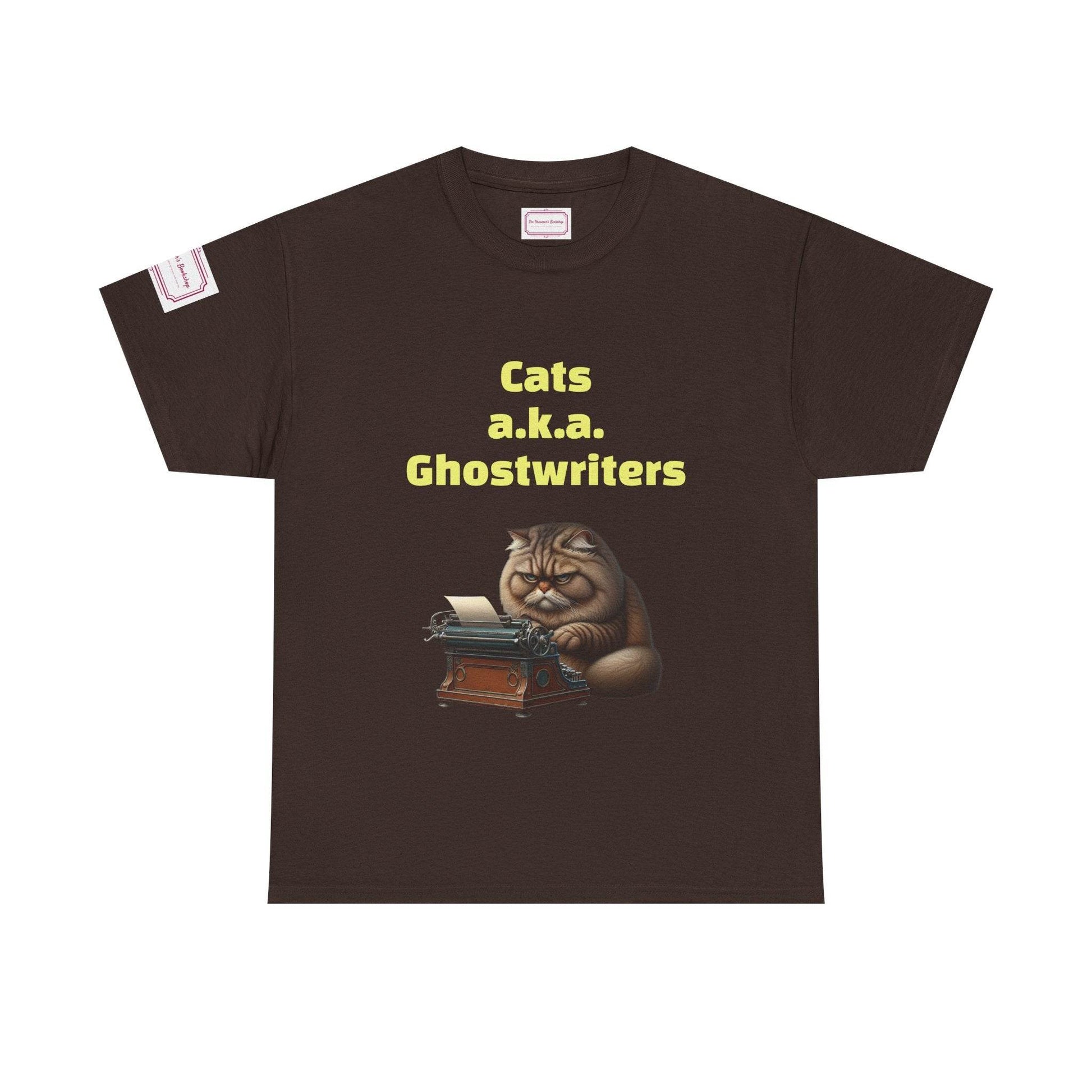 Cats Ghostwriters - Unisex Heavy Cotton Tee - Perfect for Book Lovers - The Dreamer's Bookshop.
