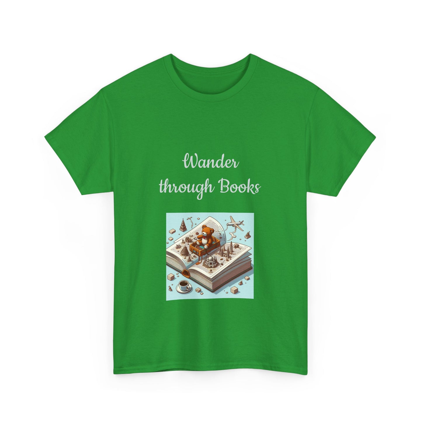Book Lover's Unisex Heavy Cotton Tee - "Wander" - The Dreamer's Bookshop.