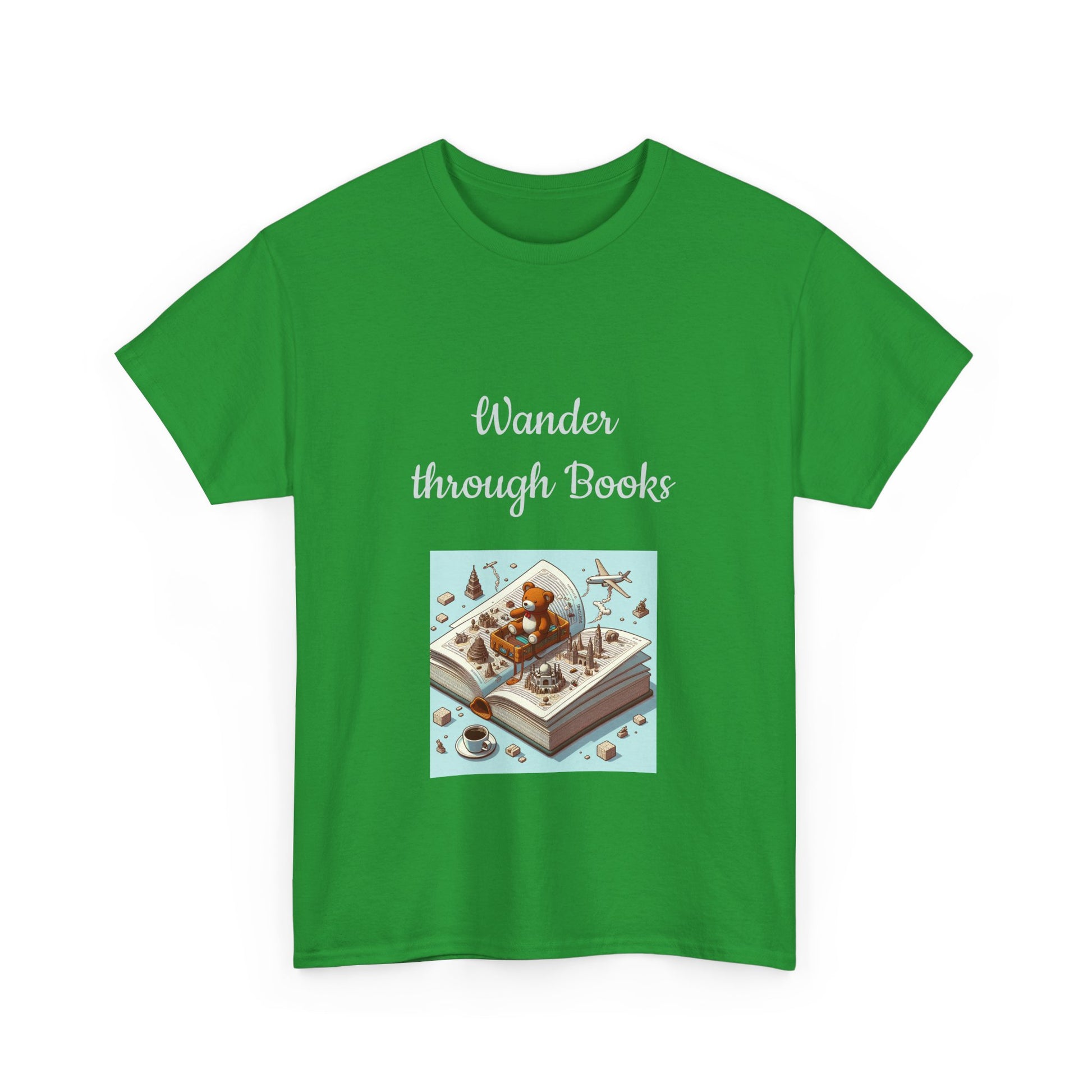 Book Lover's Unisex Heavy Cotton Tee - "Wander" - The Dreamer's Bookshop.
