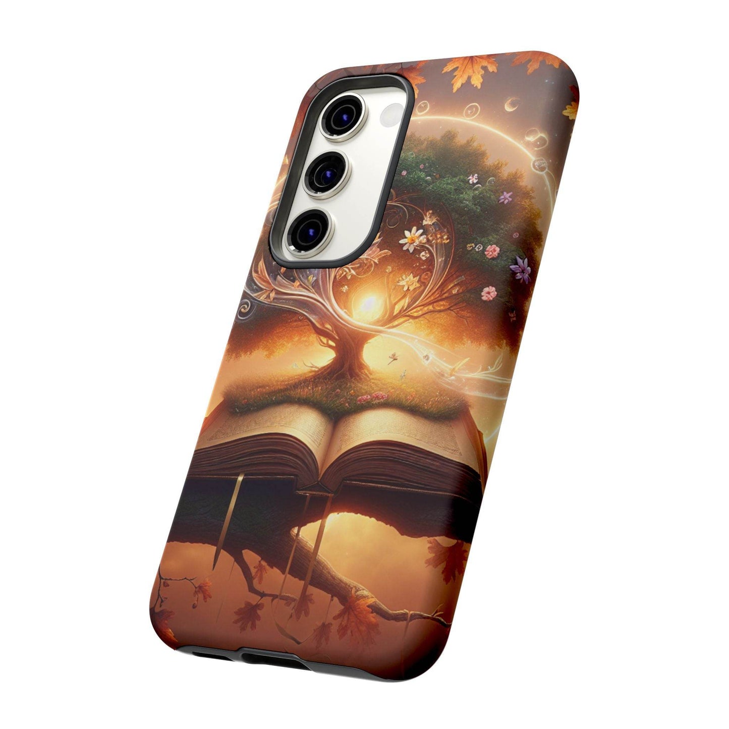 Nature-Inspired iPhone & Samsung Phone Case with Tree of Life Design - The Dreamer's Bookshop.