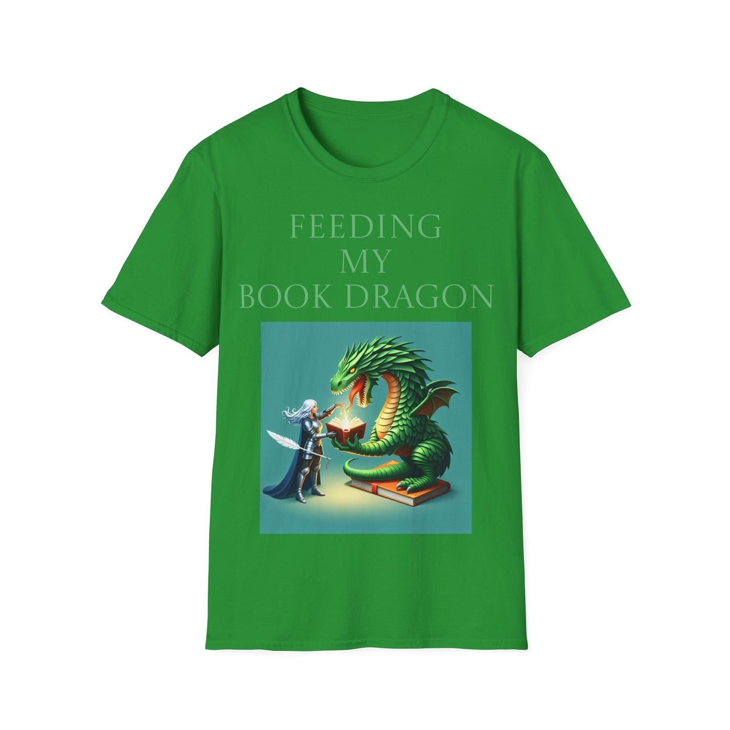 Unisex -Inspired T-Shirt - "Book Dragon" - Perfect for Book Lovers - The Dreamer's Bookshop.