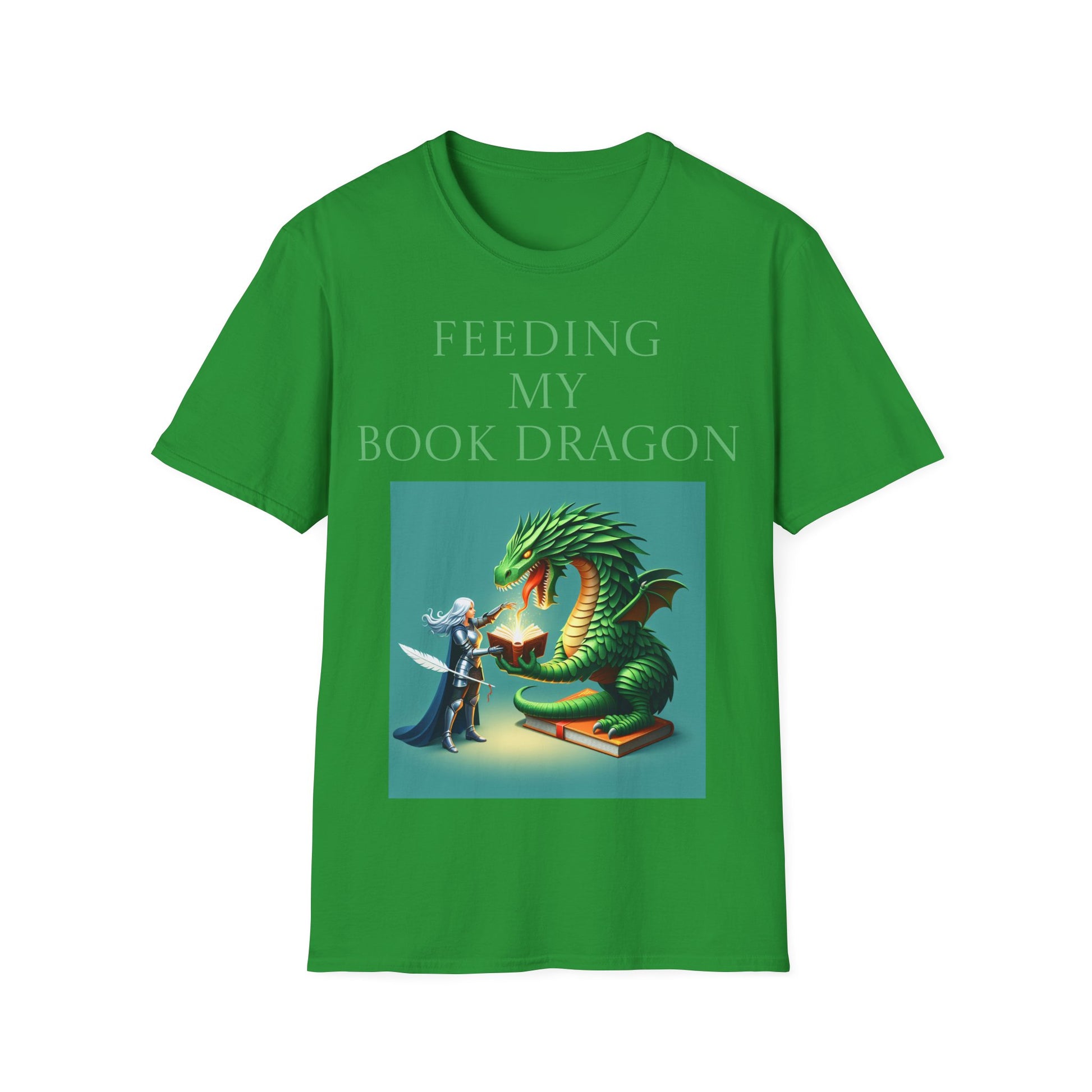 Unisex -Inspired T-Shirt - "Book Dragon" - Perfect for Book Lovers - The Dreamer's Bookshop.