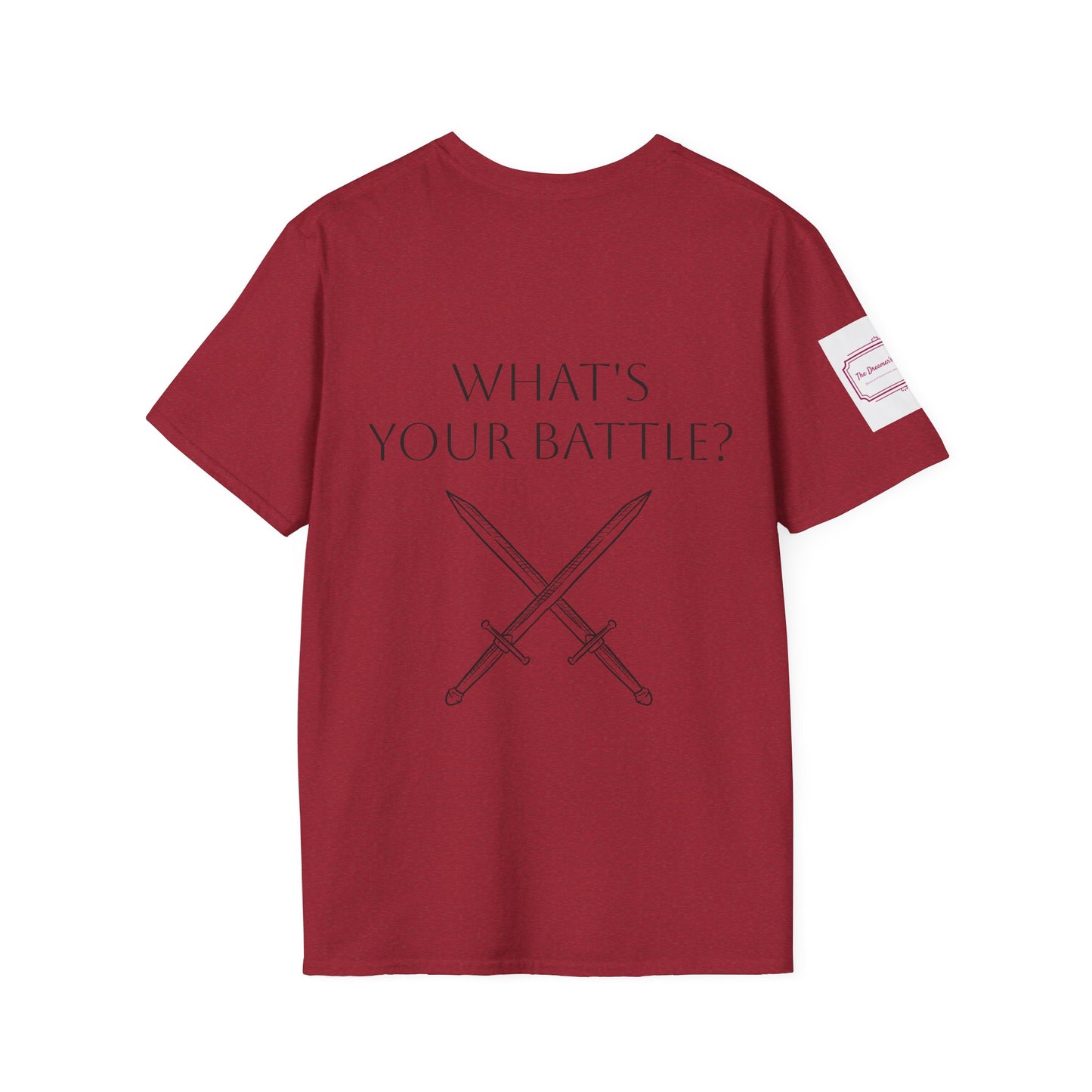 Anxiety Warrior Unisex Softstyle T-Shirt - Empowering Battle Against Mental Health