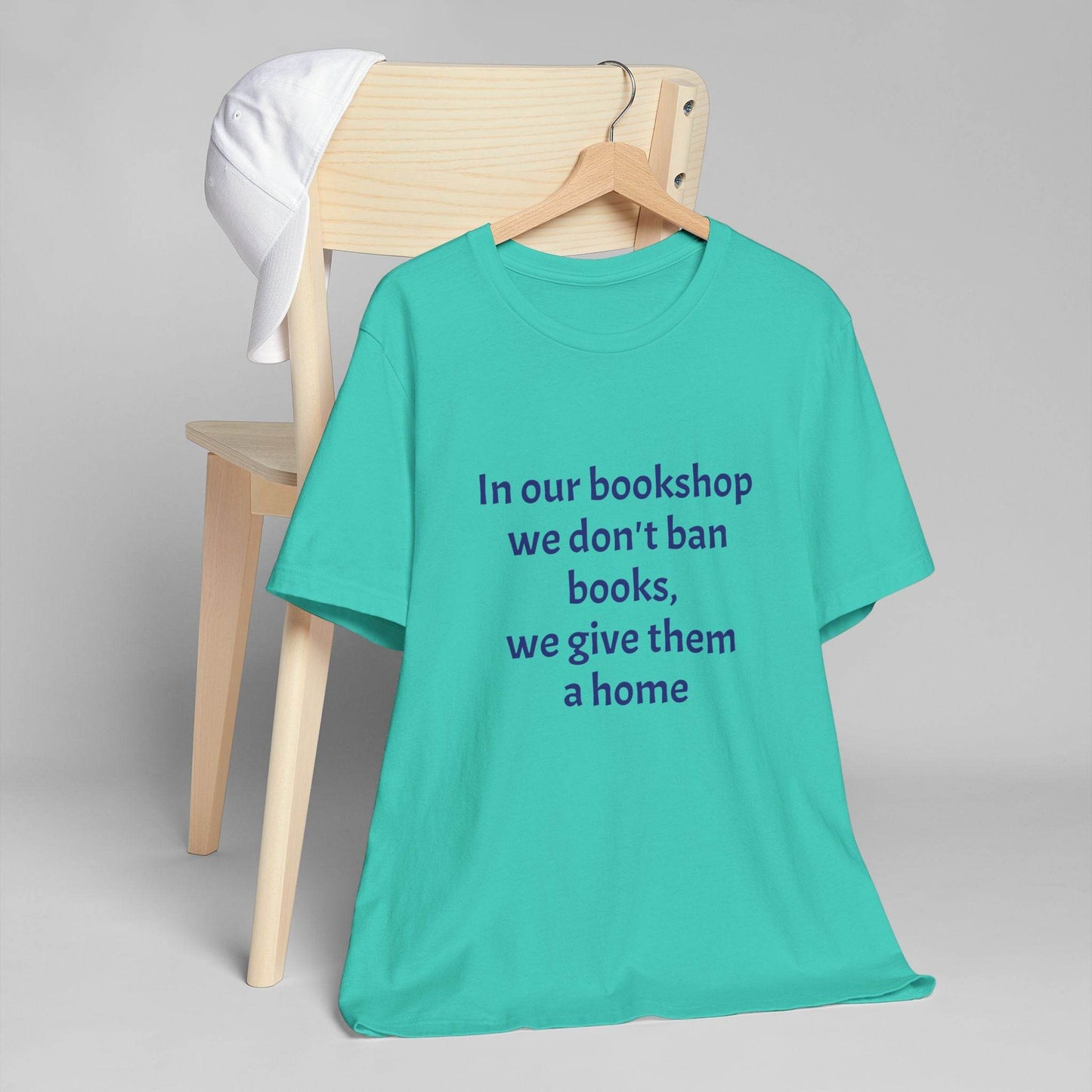 Inspirational Unisex Jersey T-Shirt - In our bookshop Vibe - The Dreamer's Bookshop.