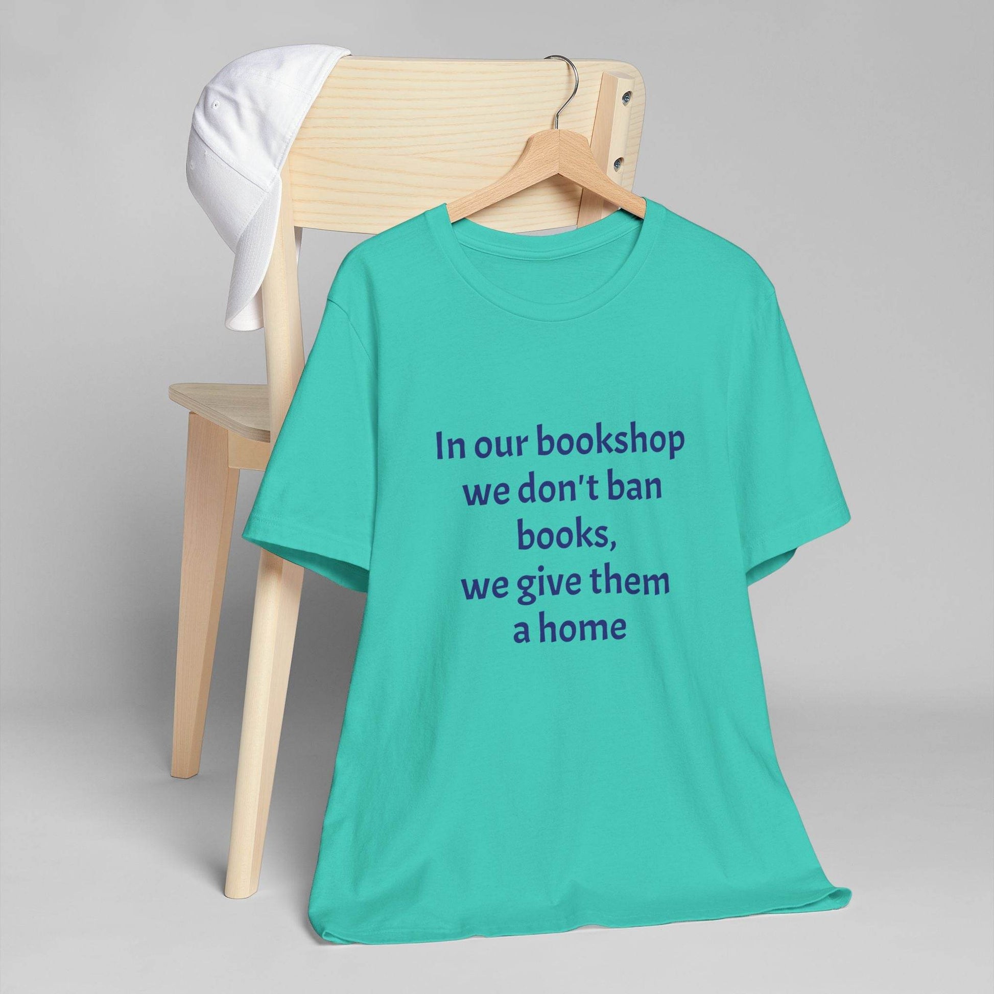 Inspirational Unisex Jersey T-Shirt - In our bookshop Vibe - The Dreamer's Bookshop.