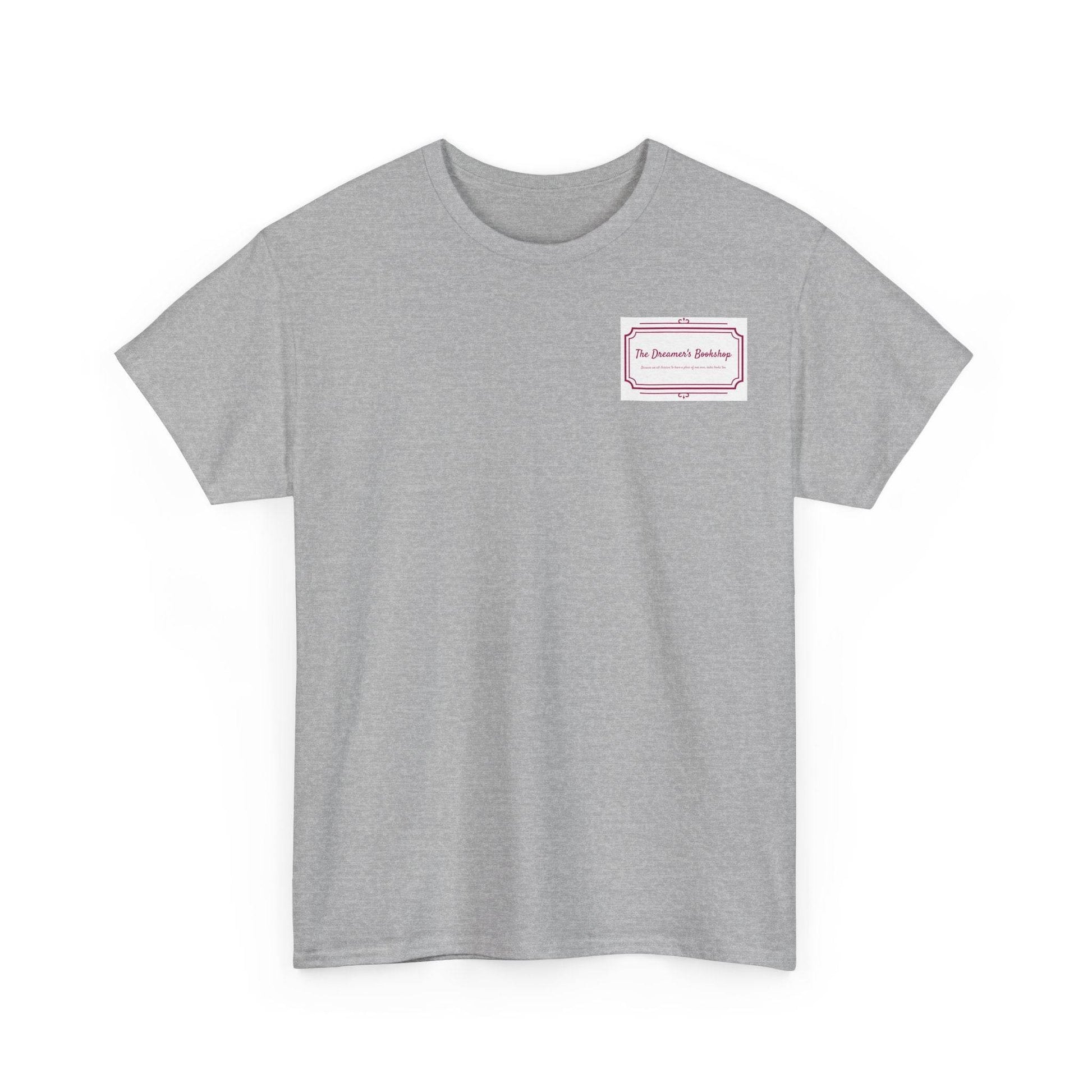 Personalized Unisex Heavy Cotton Tee - Perfect for Casual Days & Gifts - The Dreamer's Bookshop.