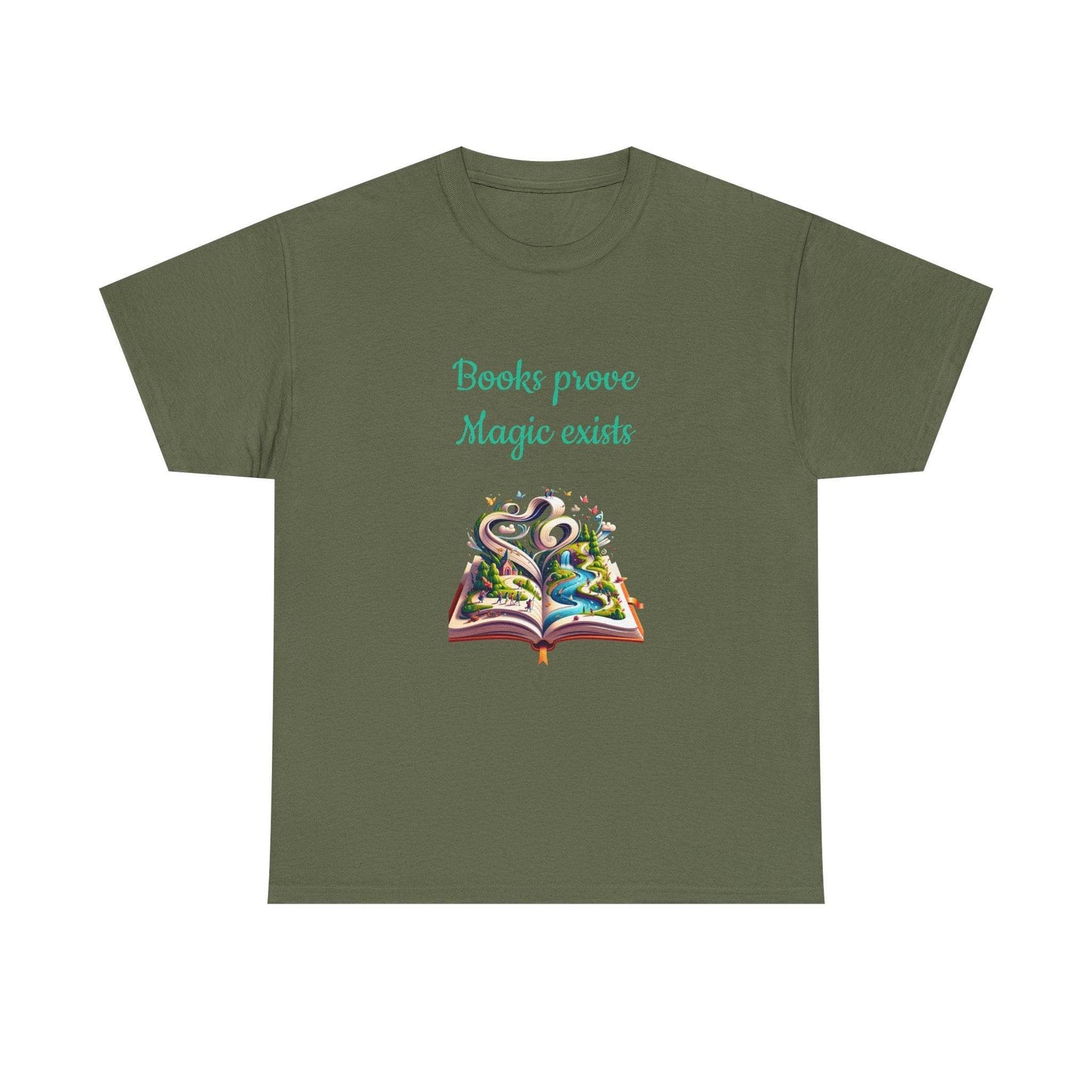 Magic Exists -A Unisex Heavy Cotton Tee - Perfect for Book Lovers - The Dreamer's Bookshop.