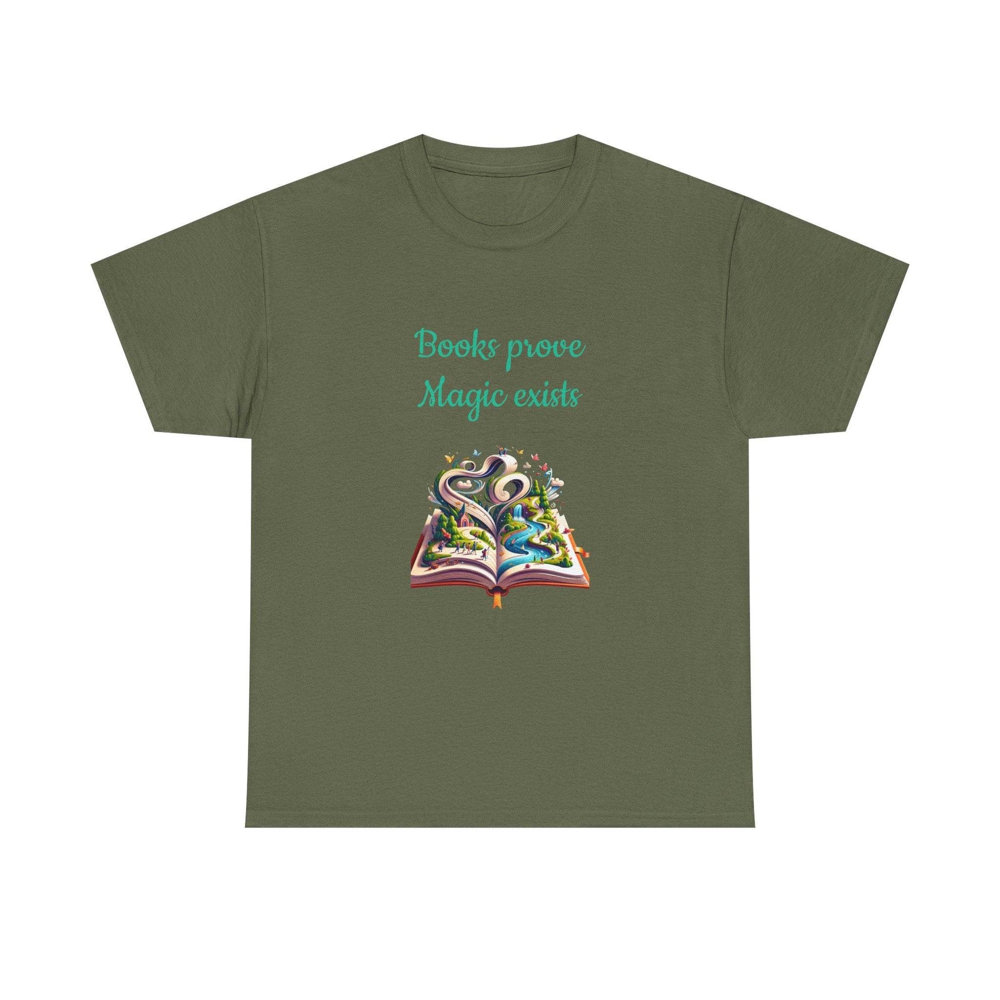 Magic Exists -A Unisex Heavy Cotton Tee - Perfect for Book Lovers - The Dreamer's Bookshop.