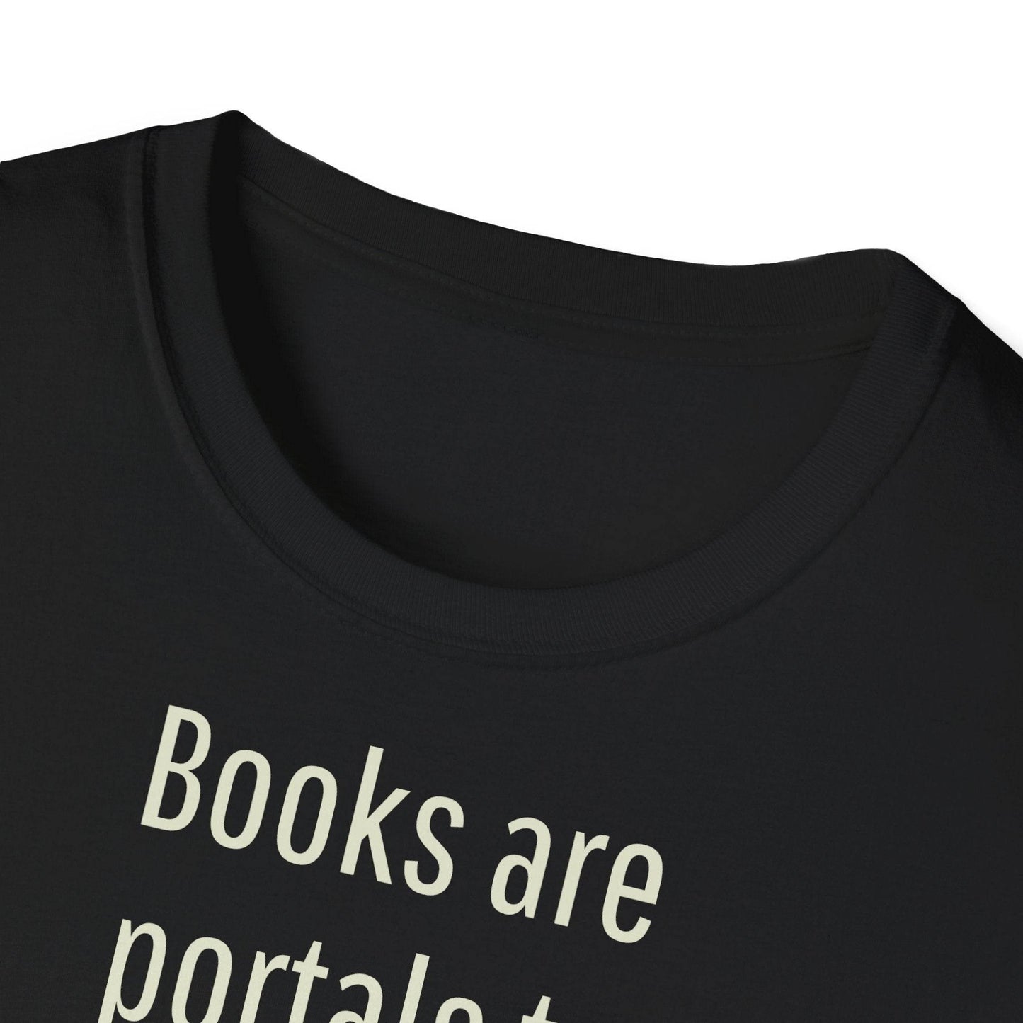 Unisex Softstyle T-Shirt - Portal Design for Book Lovers - The Dreamer's Bookshop.