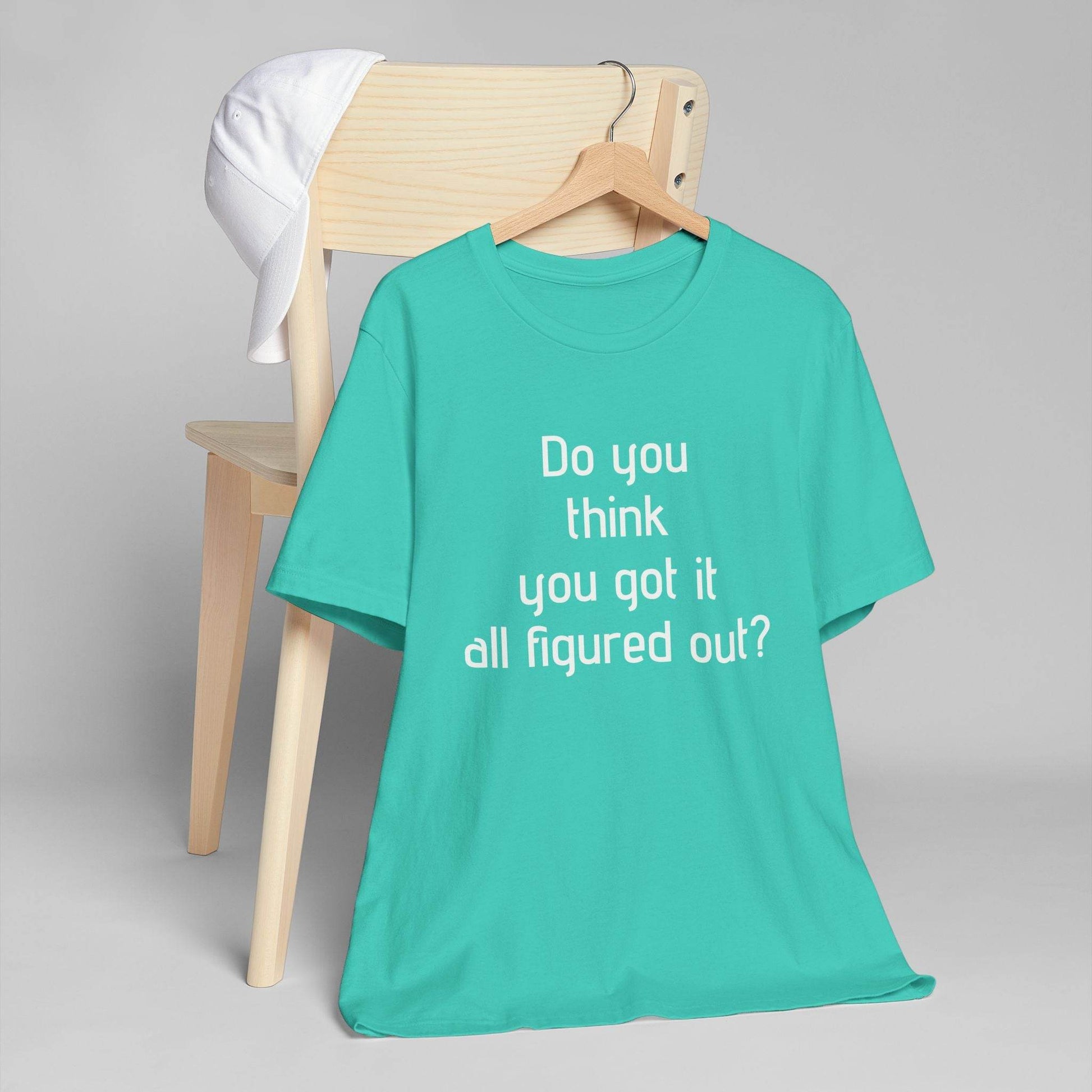 Inspirational Unisex Jersey T-Shirt - Think Again Vibe - The Dreamer's Bookshop.