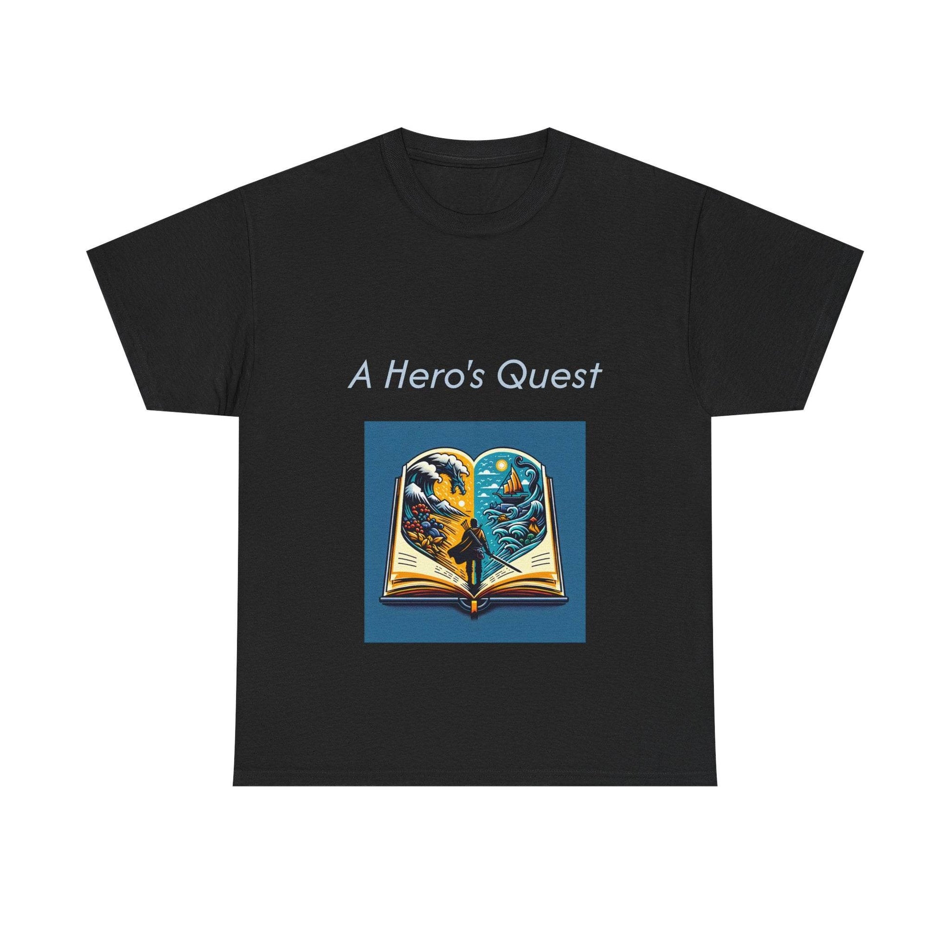 Adventurous - Unisex Heavy Cotton Tee - Hero's Quest - The Dreamer's Bookshop.