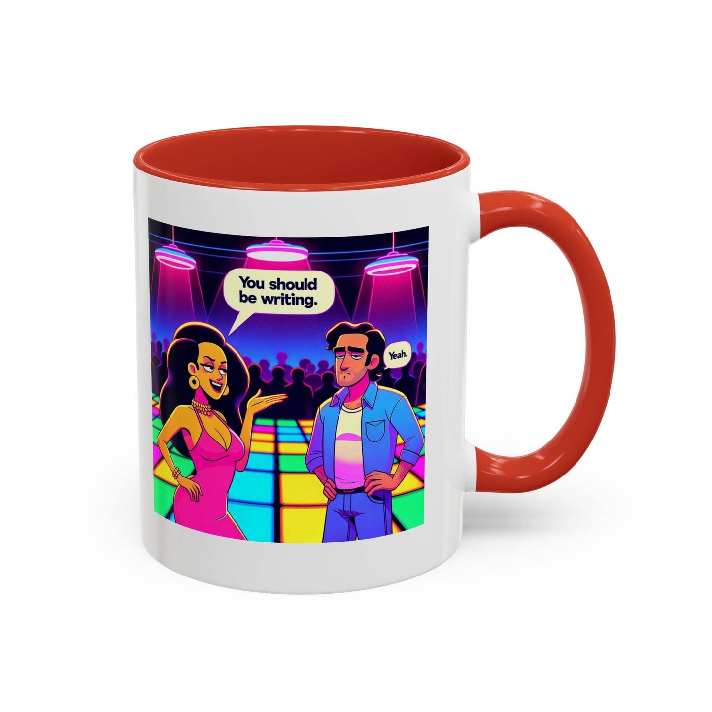 You should be writing Coffee Mug - Fun Writing Motivation Design - The Dreamer's Bookshop.
