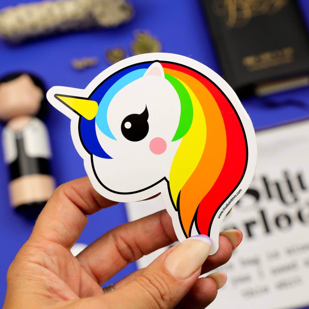 Studio Inktvis - Sticker Unicorn - The Dreamer's Bookshop.