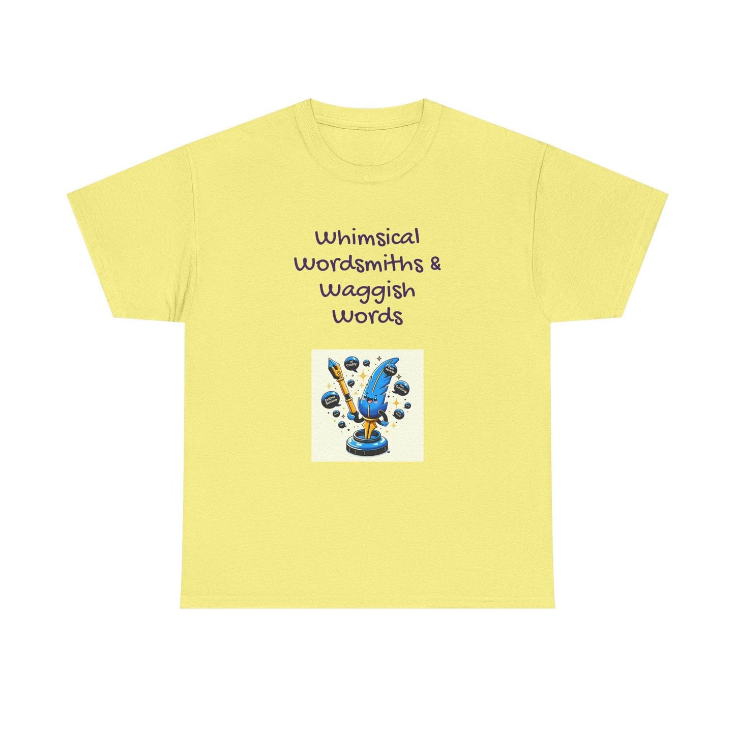 Whimsical Words Unisex Cotton Tee - Fun Graphic T-Shirt for Word Lovers - The Dreamer's Bookshop.