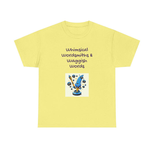 Whimsical Words Unisex Cotton Tee - Fun Graphic T-Shirt for Word Lovers - The Dreamer's Bookshop.