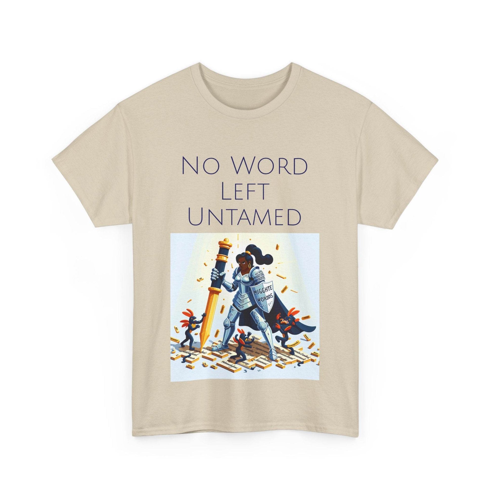 No Word Unisex Heavy Cotton Tee - Creative Writer's Apparel - The Dreamer's Bookshop.