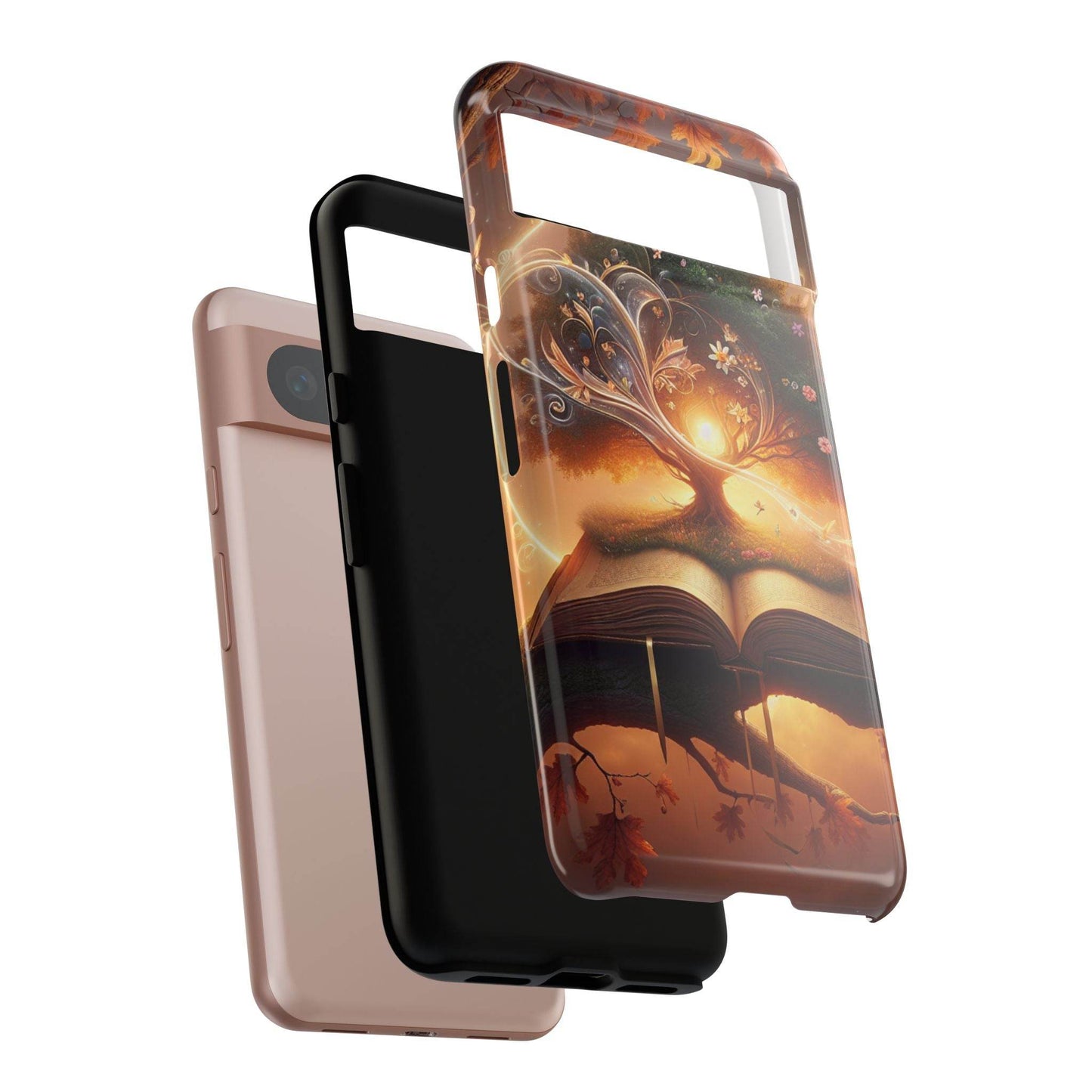 Google & Samsung - Artistic Phone Case with BookishTree Design - Tough Cases - The Dreamer's Bookshop.