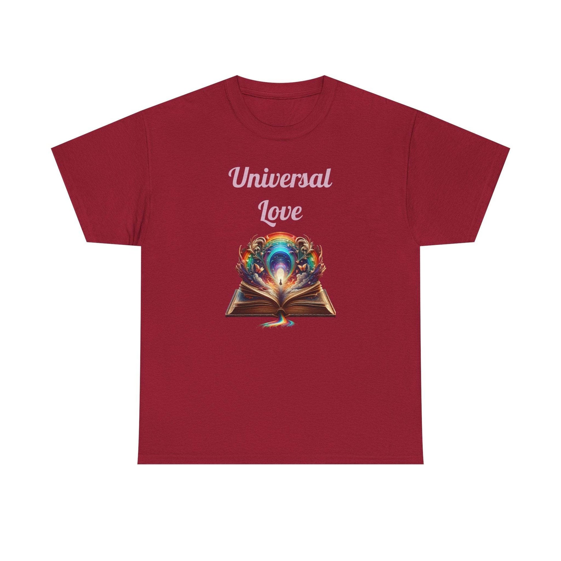 Universal Love - Graphic Tee - Unisex Heavy Cotton T-Shirt Queer Romance Books - The Dreamer's Bookshop.
