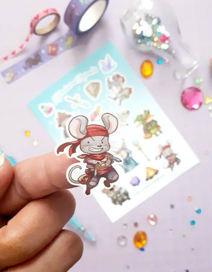 Dreamchaserart - Stickervel voor avontuurlijke dieren - The Dreamer's Bookshop.