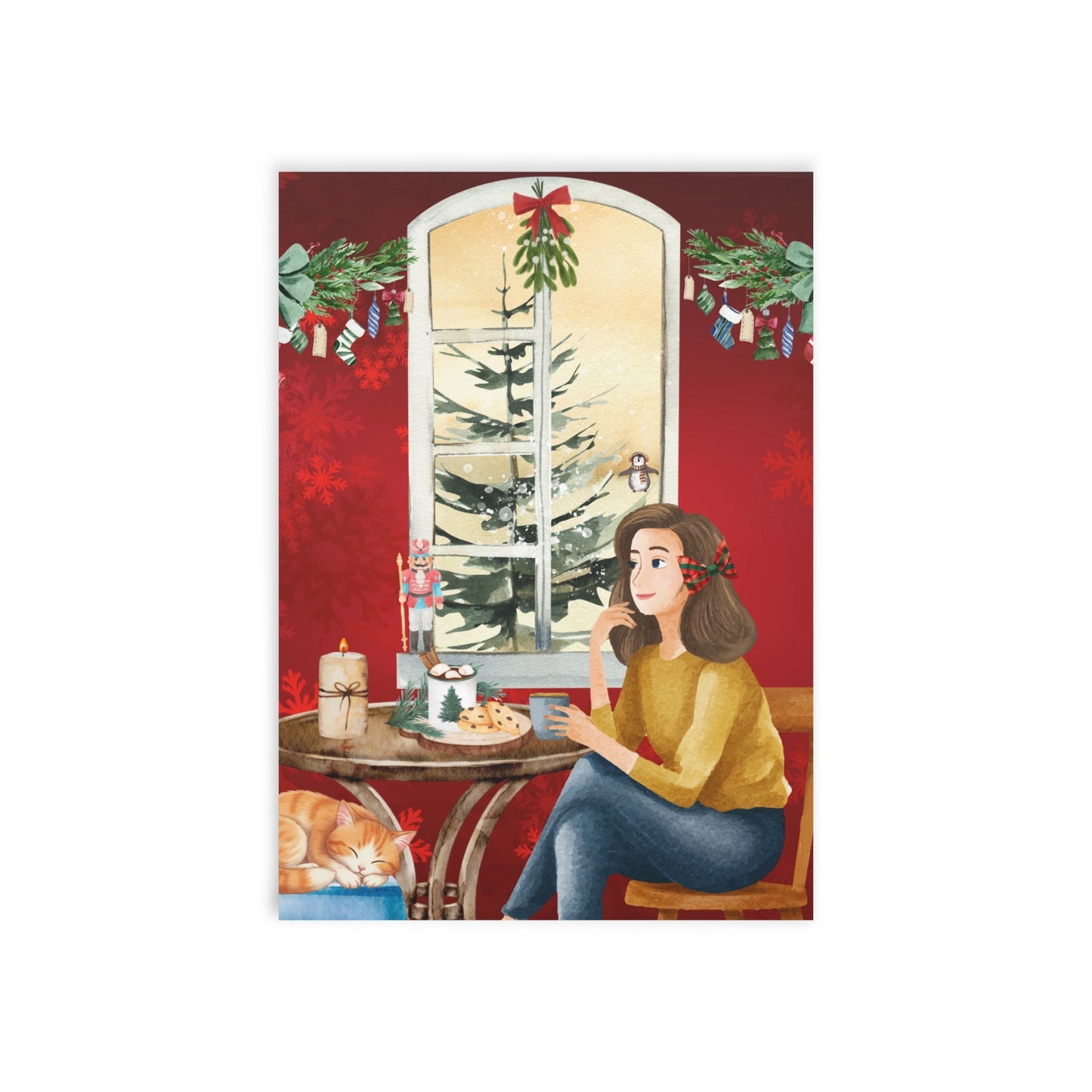 The Dreamer's Bookshop "Winter Café" Christmas Card