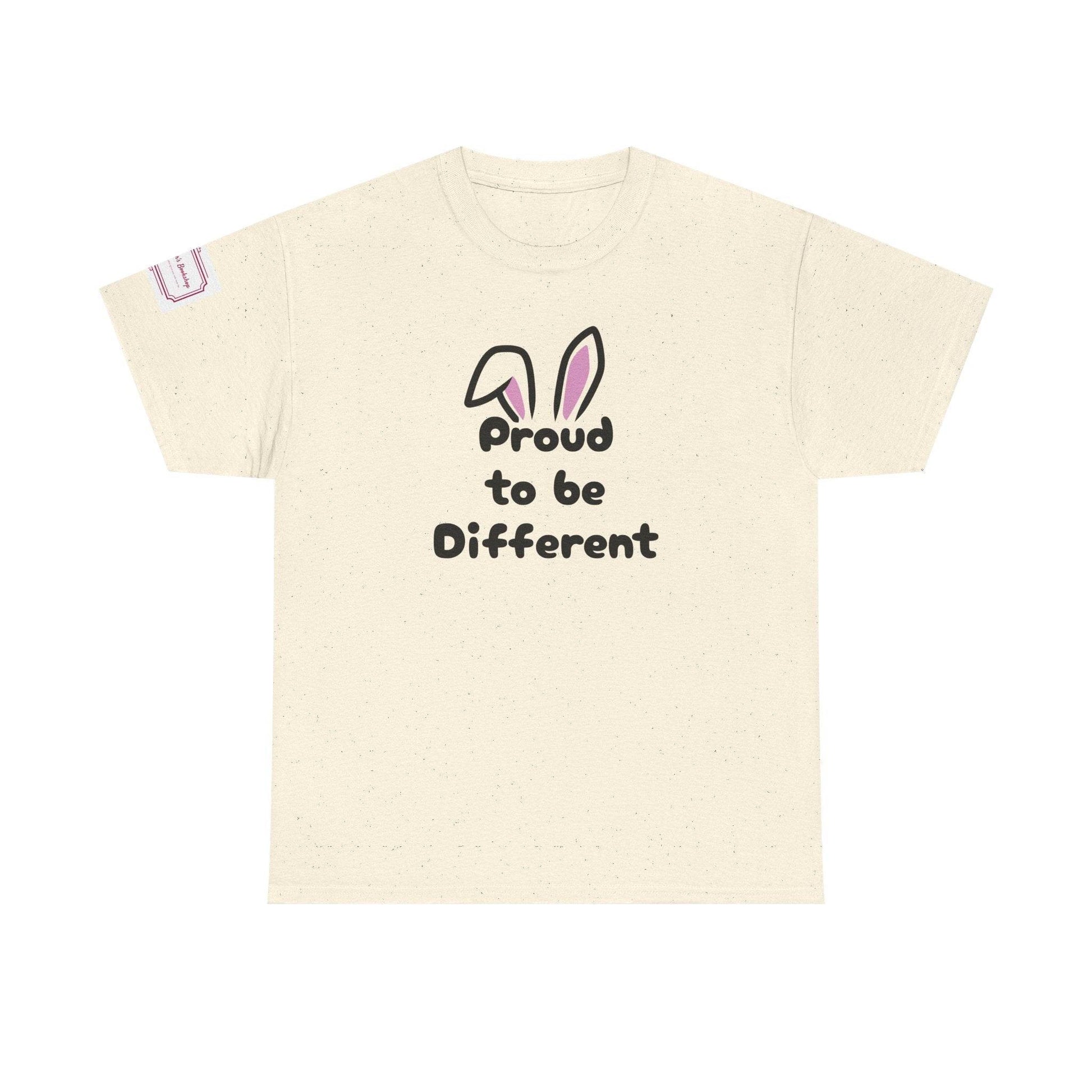 Proud to be Different Unisex Heavy Cotton Tee - Celebrate Individuality - The Dreamer's Bookshop.