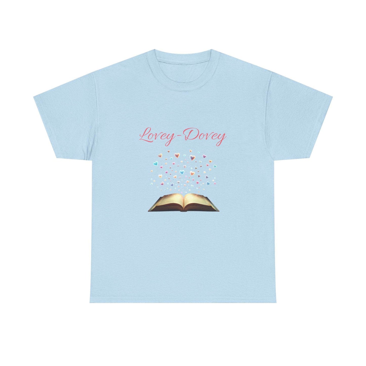 Lovey-Dovey - Graphic Tee - Unisex Heavy Cotton T-Shirt for Book Lovers - The Dreamer's Bookshop.
