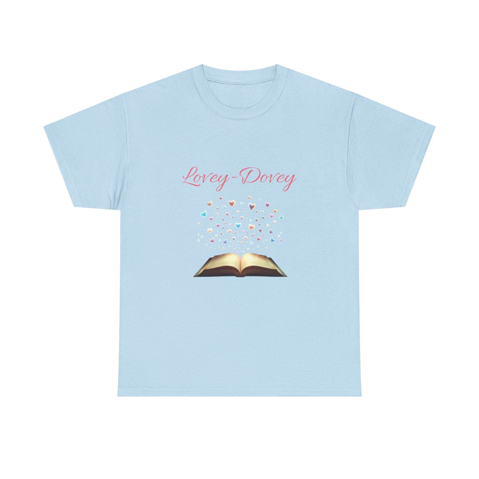 Lovey-Dovey - Graphic Tee - Unisex Heavy Cotton T-Shirt for Book Lovers - The Dreamer's Bookshop.
